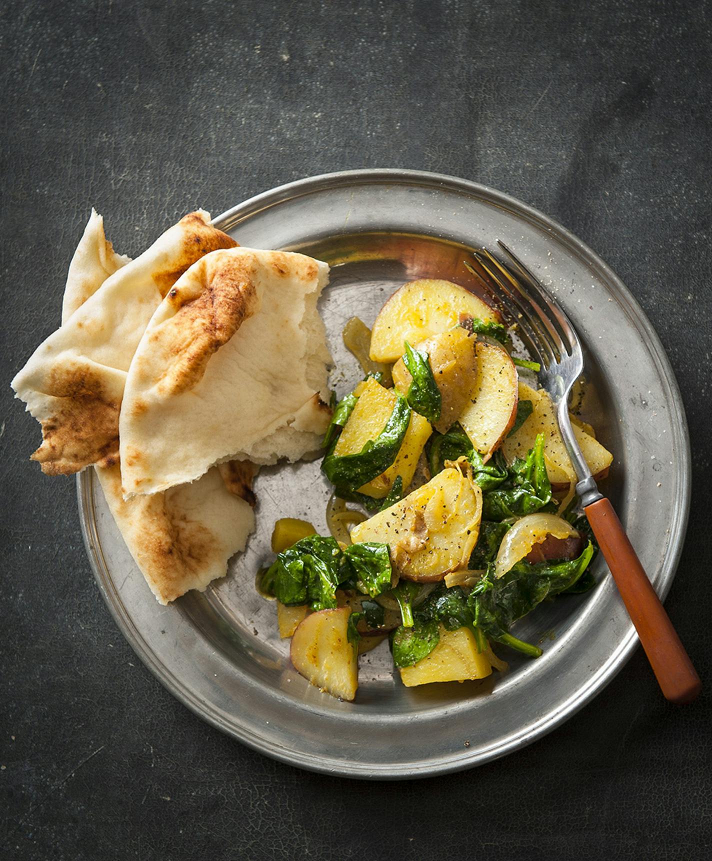 Indian-Inspired Spinach and Potatoes