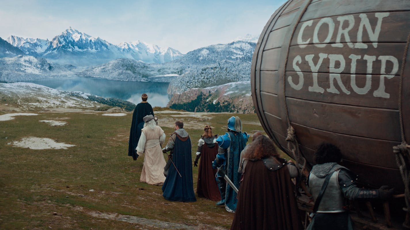 This undated image provided by Anheuser-Busch shows a scene from the company's Bud Light 2019 Super Bowl NFL football spot. (Anheuser-Busch via AP)