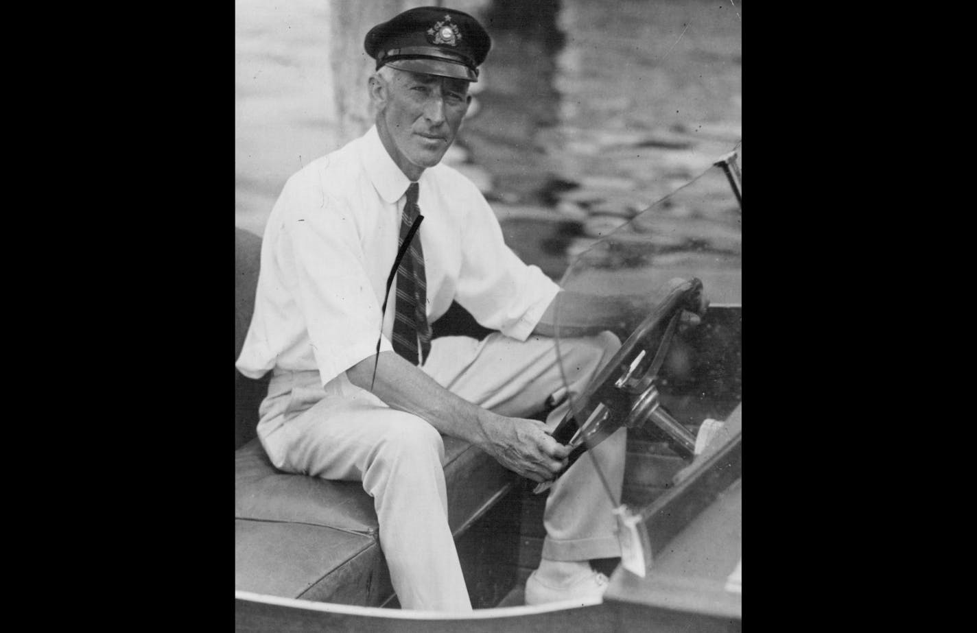 March 19, 1929 American and English Speed-Boat Kings to race for World's title - The mostly prominent race in the annals of speed-boat racing will be staged over the course in the Bay of Bibcayne, Miami, Florida, on March 20th and 21st., When major H.O.D. Segrave, noted English auto and speed-boat driver, in his 'Miss England', will attemptto wrest the motor boat record from Gar Wood, American Racer, who will pilot the 'Miss America VII'. P & P Photos