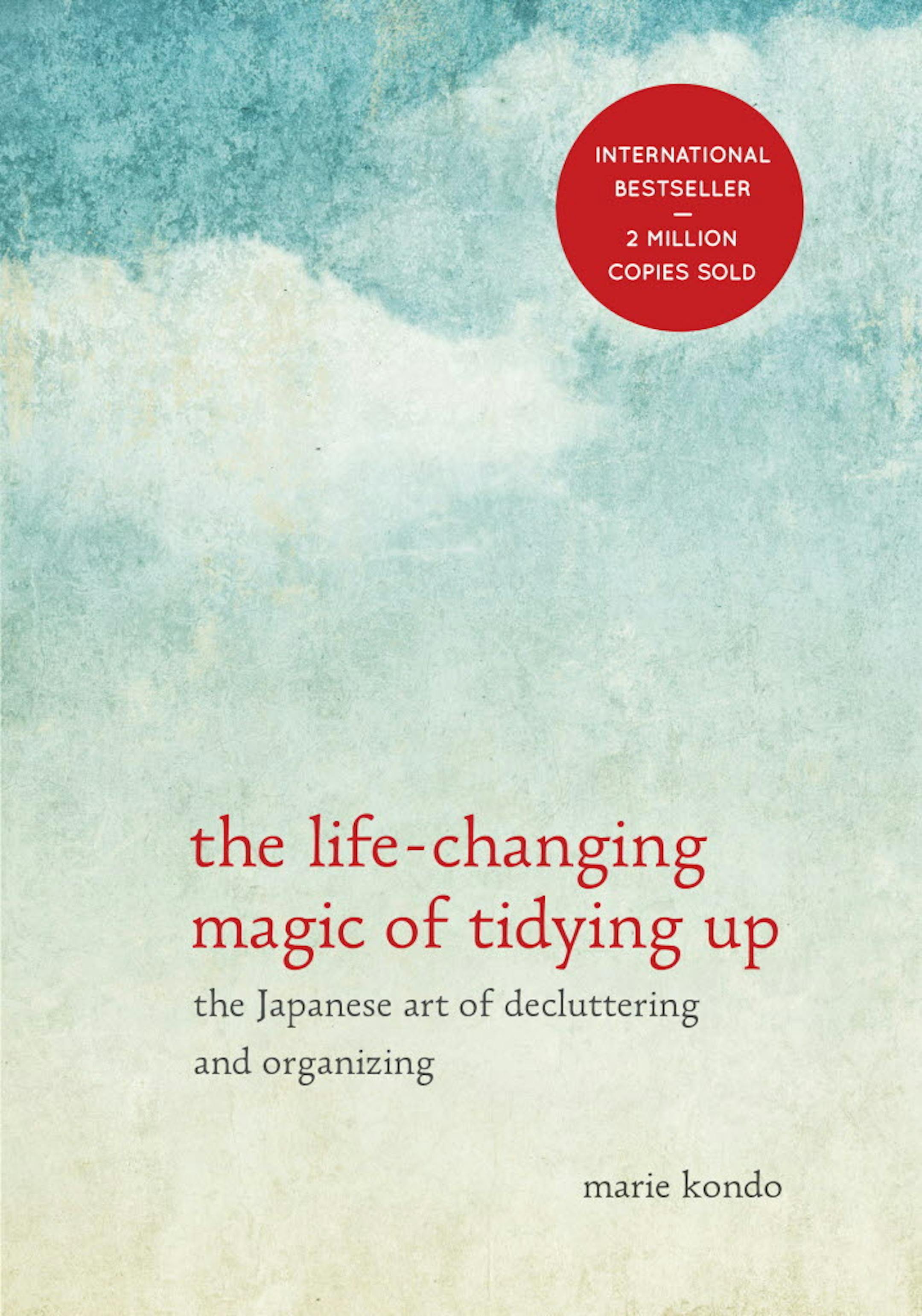 Ten Speed Press Book jacket "The life-changing magic of tidying up" by Marie Kondo