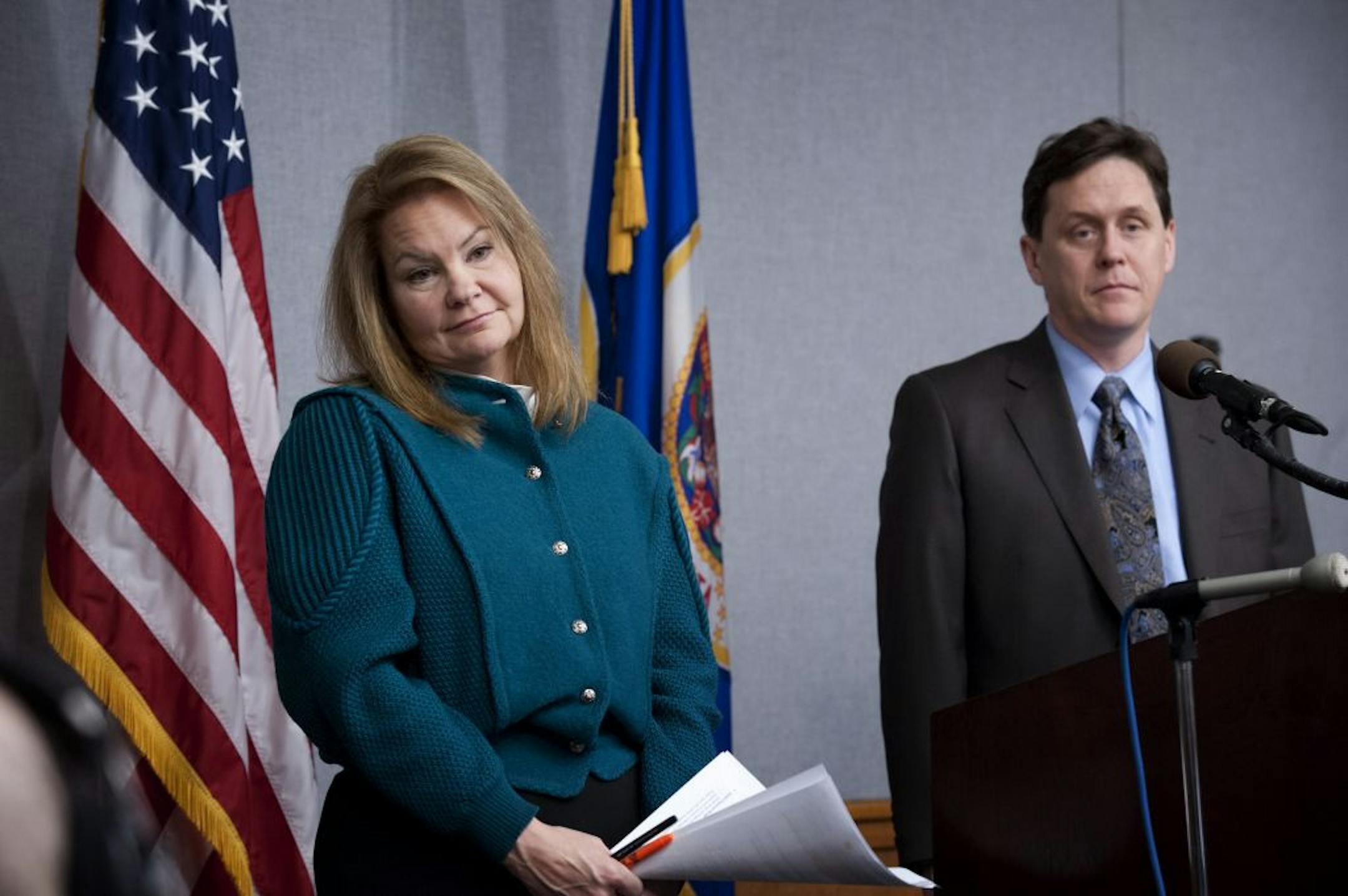 House Majority Leader Matt Dean and Senate Deputy Majority Leader Julianne Ortman.