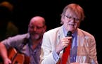 Garrison Keillor sang during the live 2016 broadcast of "A Prairie Home Companion" at the State Theatre in Minneapolis.