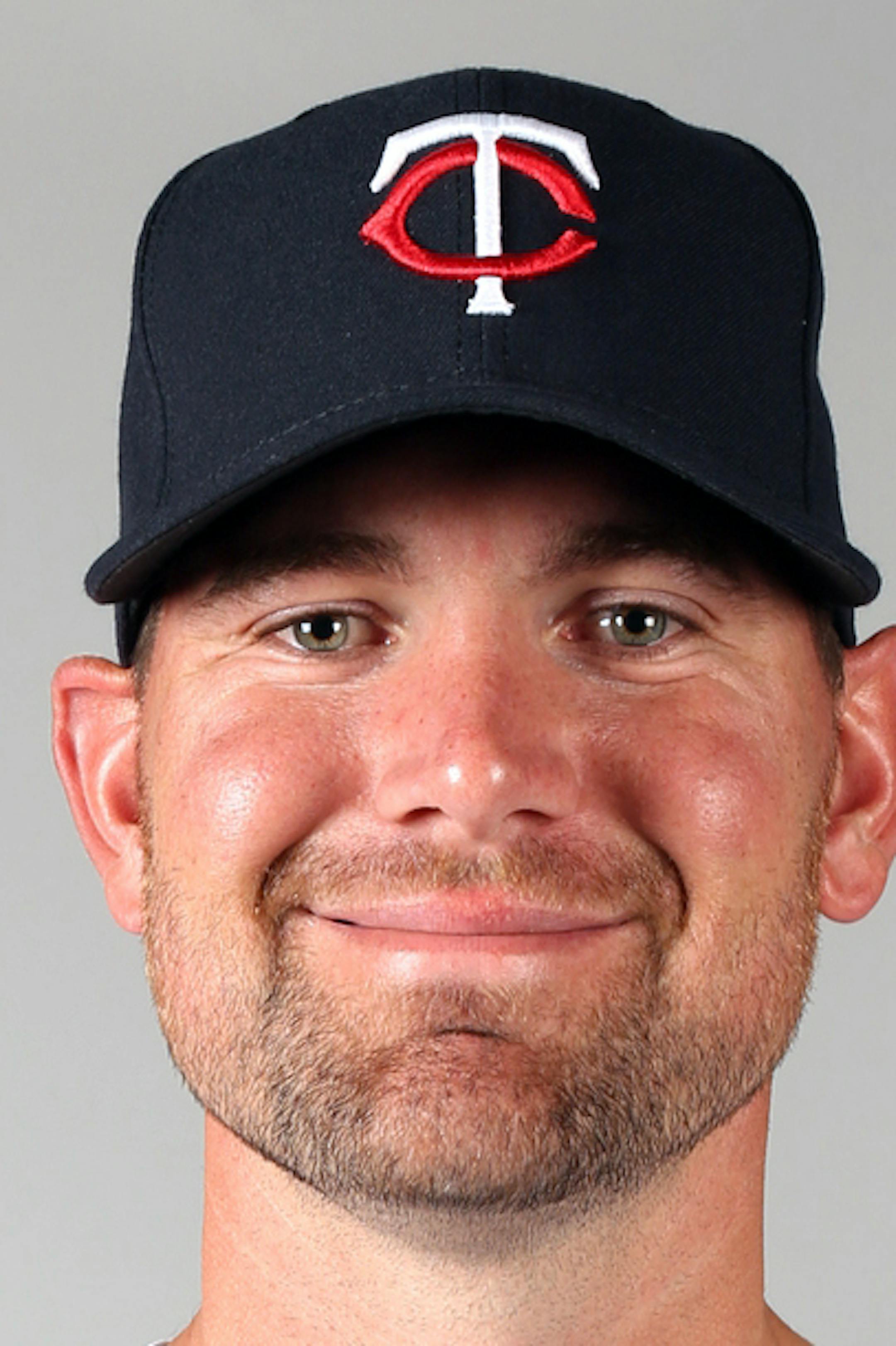 FORT MYERS, FL - FEBRUARY 19: Mike Pelfrey (37) of the Minnesota Twins poses during Photo Day on Tuesday, February 19, 2013 at Hammond Stadium in Fort Myers, Florida. (Photo by Robbie Rogers/MLB Photos via Getty Images) *** Local Caption *** Mike Pelfrey ORG XMIT: 159448017 ORG XMIT: MIN1303211946350134