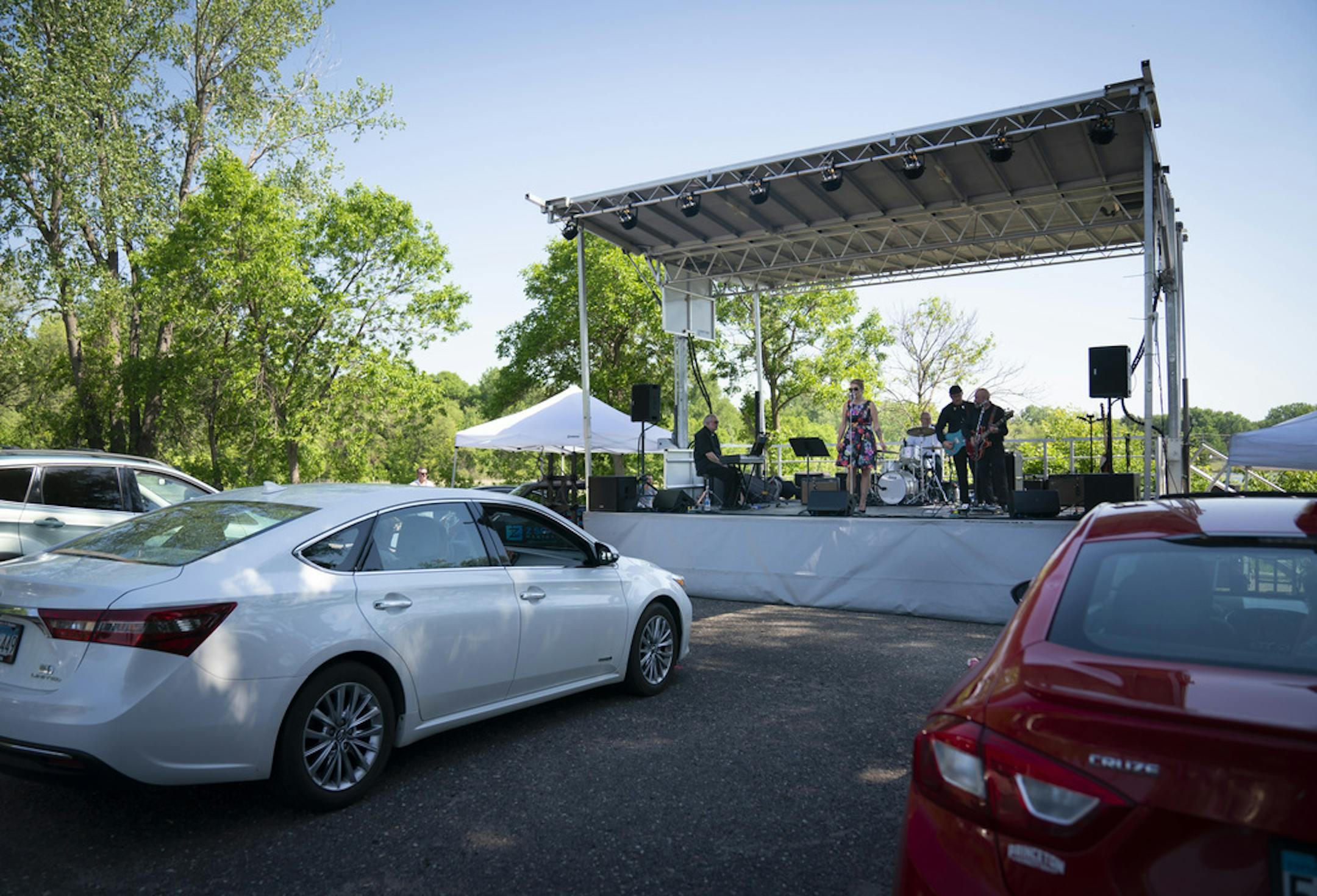 Crooners' drive-in concert series has been a big hit, but as the weather warms the supper club is transitioning to larger tent shows.