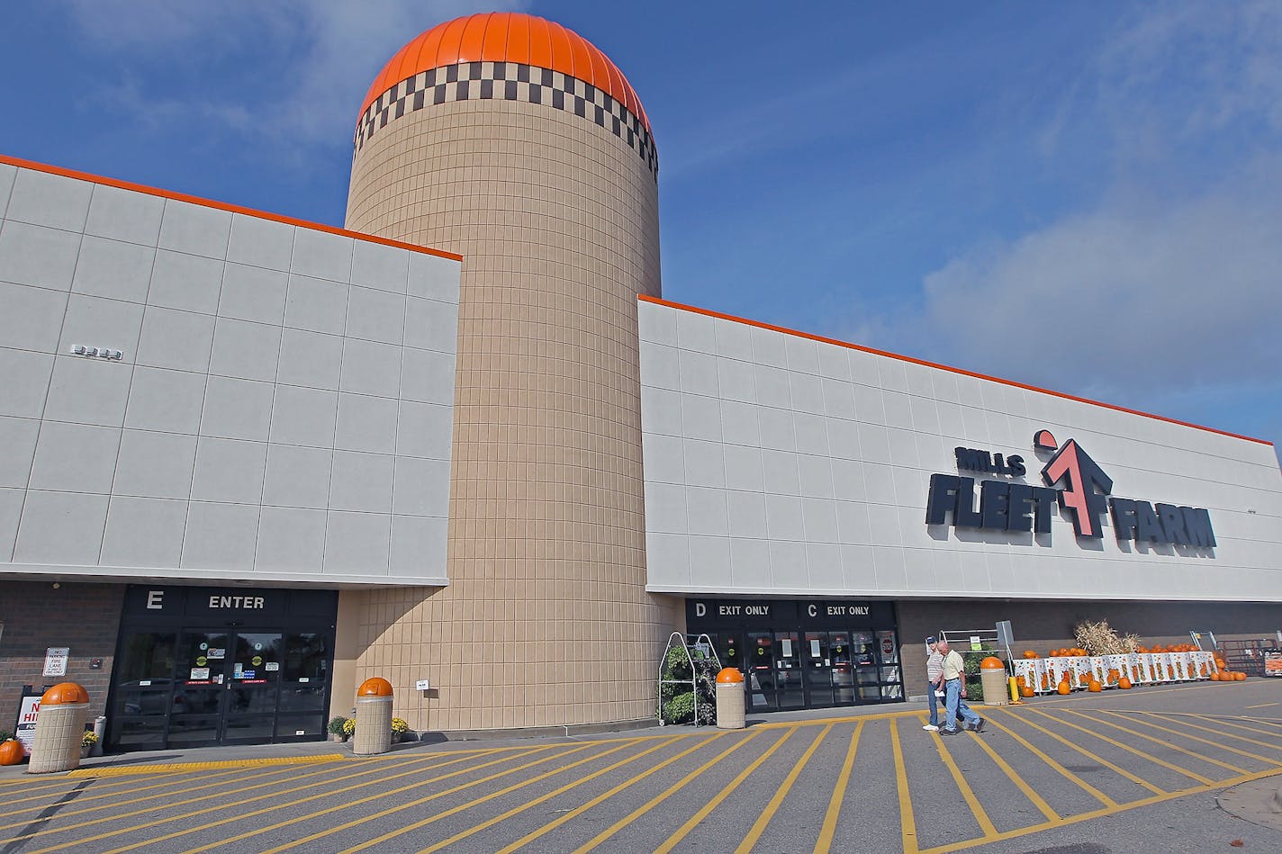 Patrons made their way into Mills Fleet Farm in Blaine Wednesday morning. Brainerd-based Mills Fleet Farm announces that it is for sale.