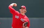 Justin Haley, with the Red Sox last season in spring training.