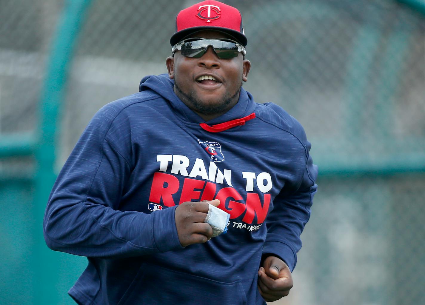 Minnesota Twins Miguel Sano. ] CARLOS GONZALEZ cgonzalez@startribune.com - February 24, 2016, Fort Myers, FL, CenturyLink Sports Complex, Minnesota Twins Spring Training, MLB, Baseball, first practice for pitchers and catchers