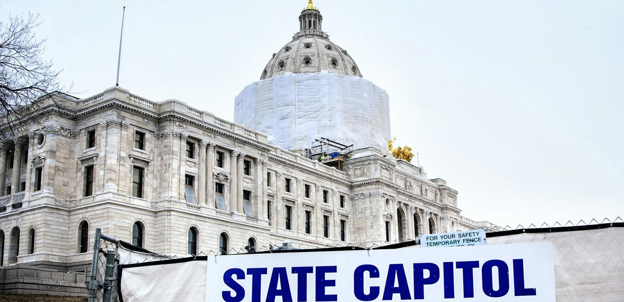 The Capitol is still officially closed to the public. ] GLEN STUBBE * gstubbe@startribune.com Thursday, March 3, 2016 With less than a week left before the beginning of the session, Tour of ongoing renovation work at the Minnesota State Capitol and at the House chamber currently being prepared for the legislative session. ORG XMIT: MIN1603031135463892 ORG XMIT: MIN1603091038238260