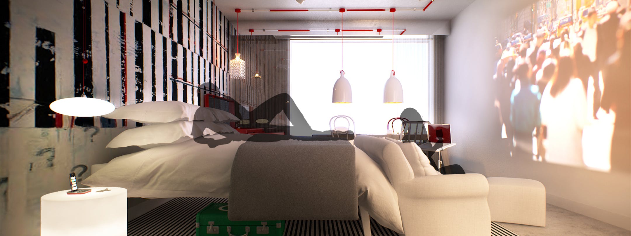 Radison Red bedroom rendering