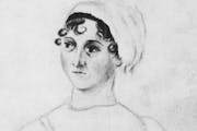October 30, 1994 The only authentic portrait of/Jane Austen, / by her sister, Cassandra. The Life of Jane Austin by John Halperin, published by The Jo
