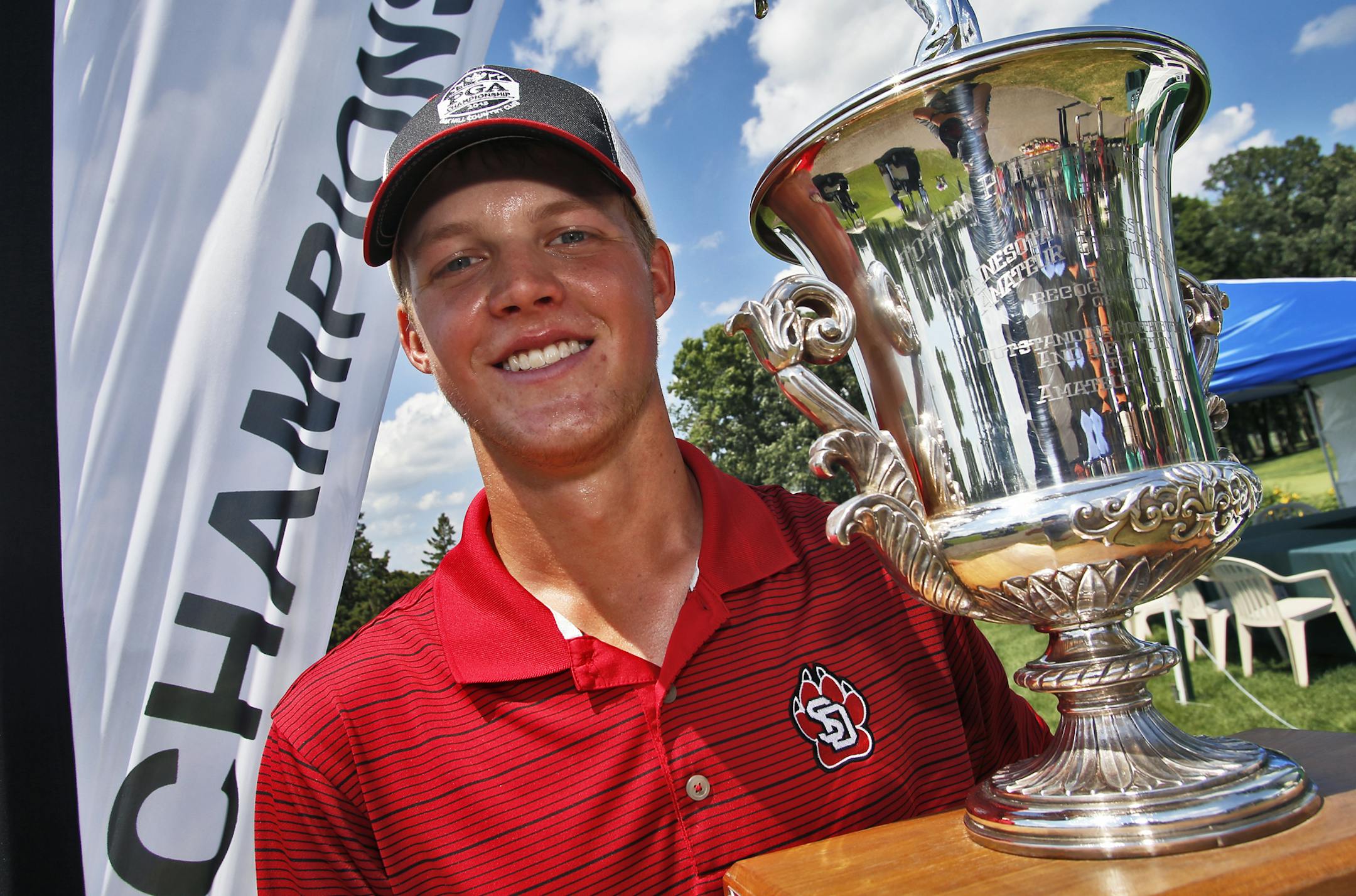 Sam Matthew from Midland Hills Country Club was the winner of the 2013 State Amateur championship played at Medina Golf And Country Club in Medina. (MARLIN LEVISON/STARTRIBUNE(mlevison@startribune.com