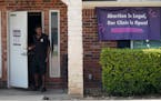 A security guard at the Whole Women’s Health Clinic in Fort Worth, Texas, Sept. 1, 2021. 