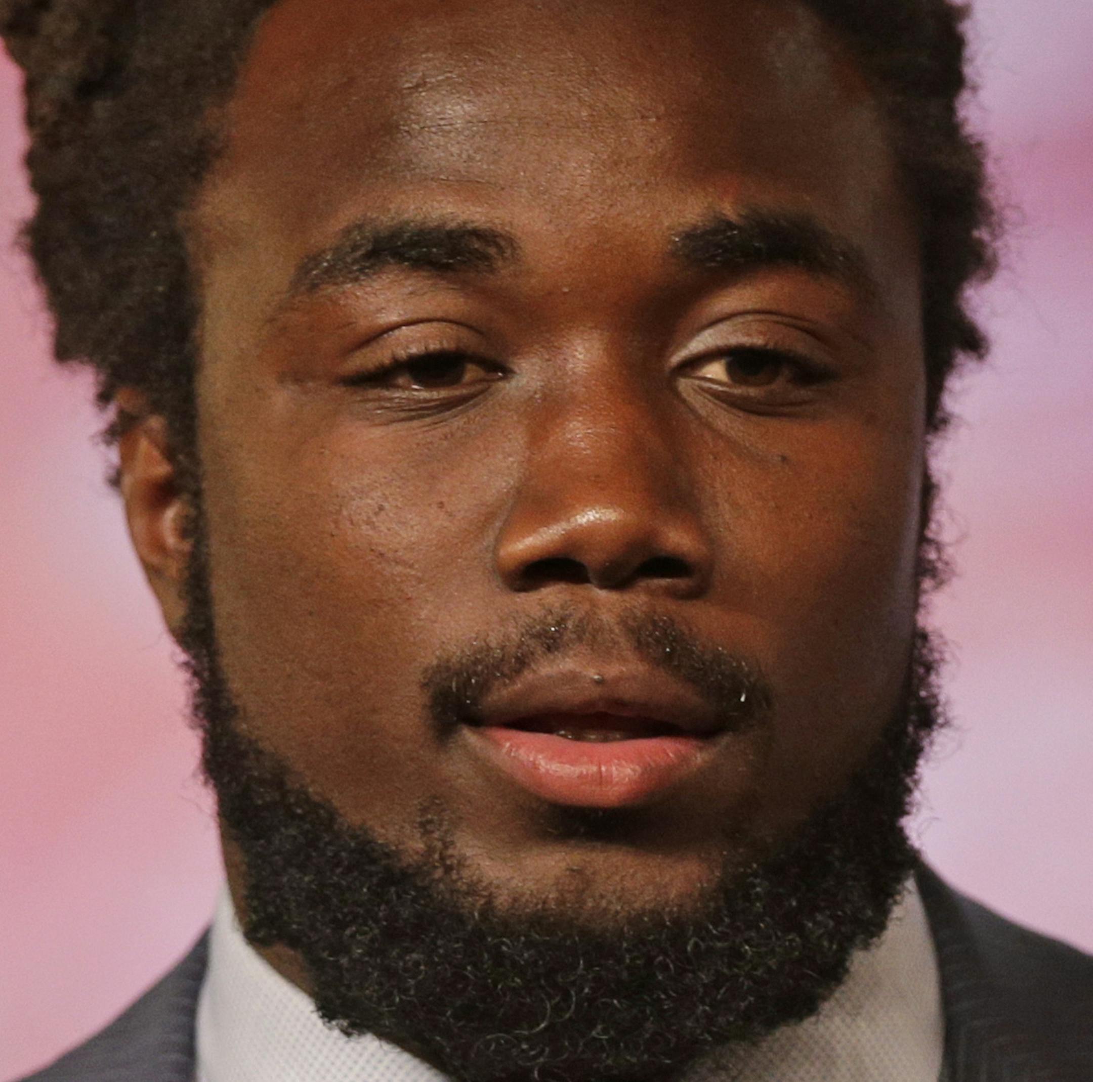 Florida State's Dalvin Cook answers a question during a news conference at the Atlantic Coast Conference Football Kickoff in Charlotte, N.C., Friday, July 22, 2016. (AP Photo/Chuck Burton)