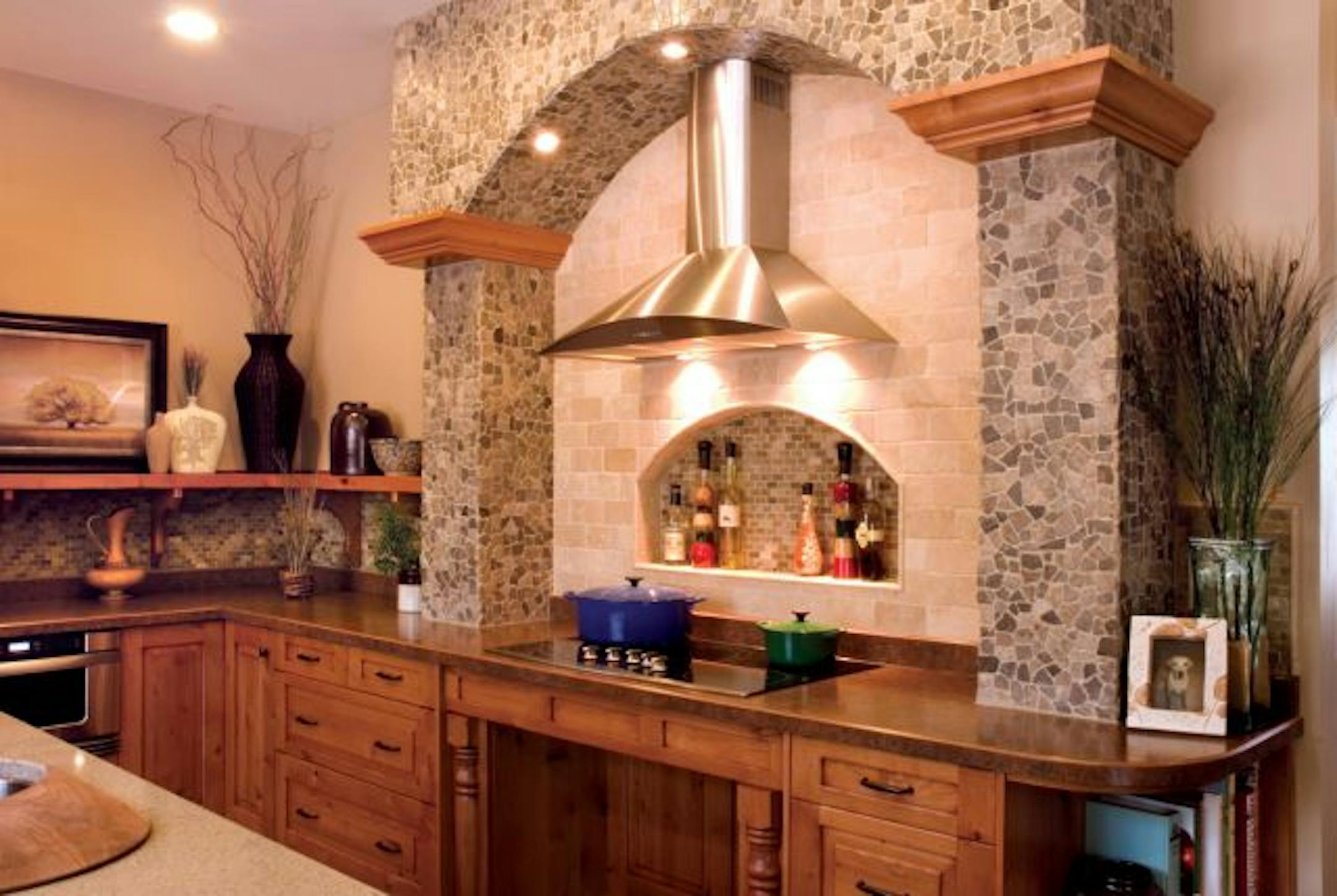 Bemidji house kitchen designed for Rod Tolman