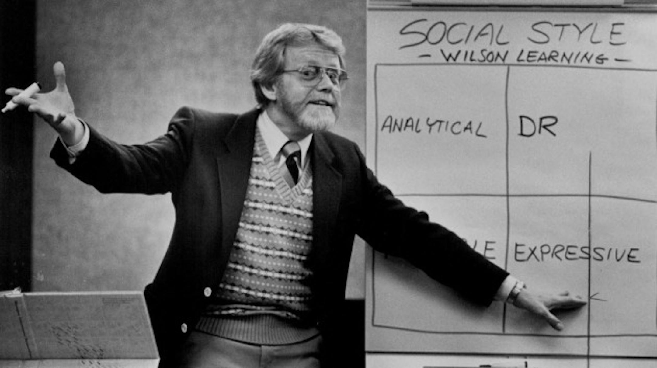 Allan Lotsberg at Wilson Learning Corp. in 1984.