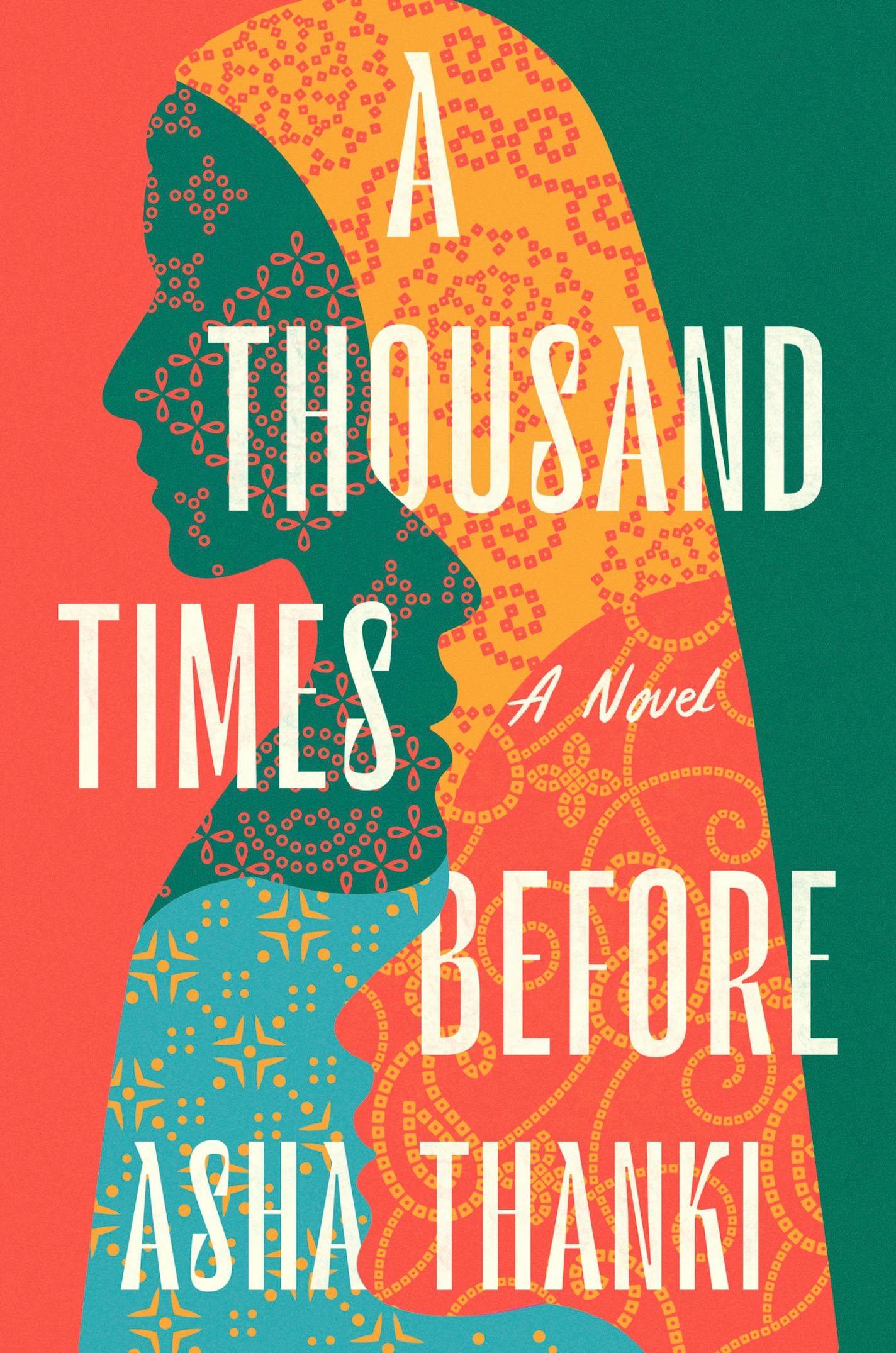 cover of "A Thousand Times Before" features painting of three women in silhouette