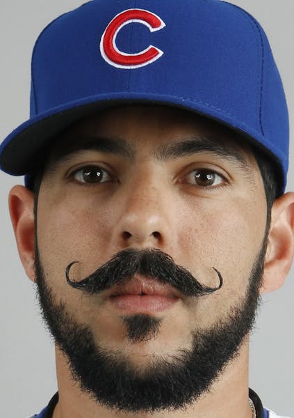 This is a 2014 photo of Carlos Villanueva of the Chicago Cubs baseball team. This image reflects the Cubs active roster as of Monday, Feb. 24, 2014, w