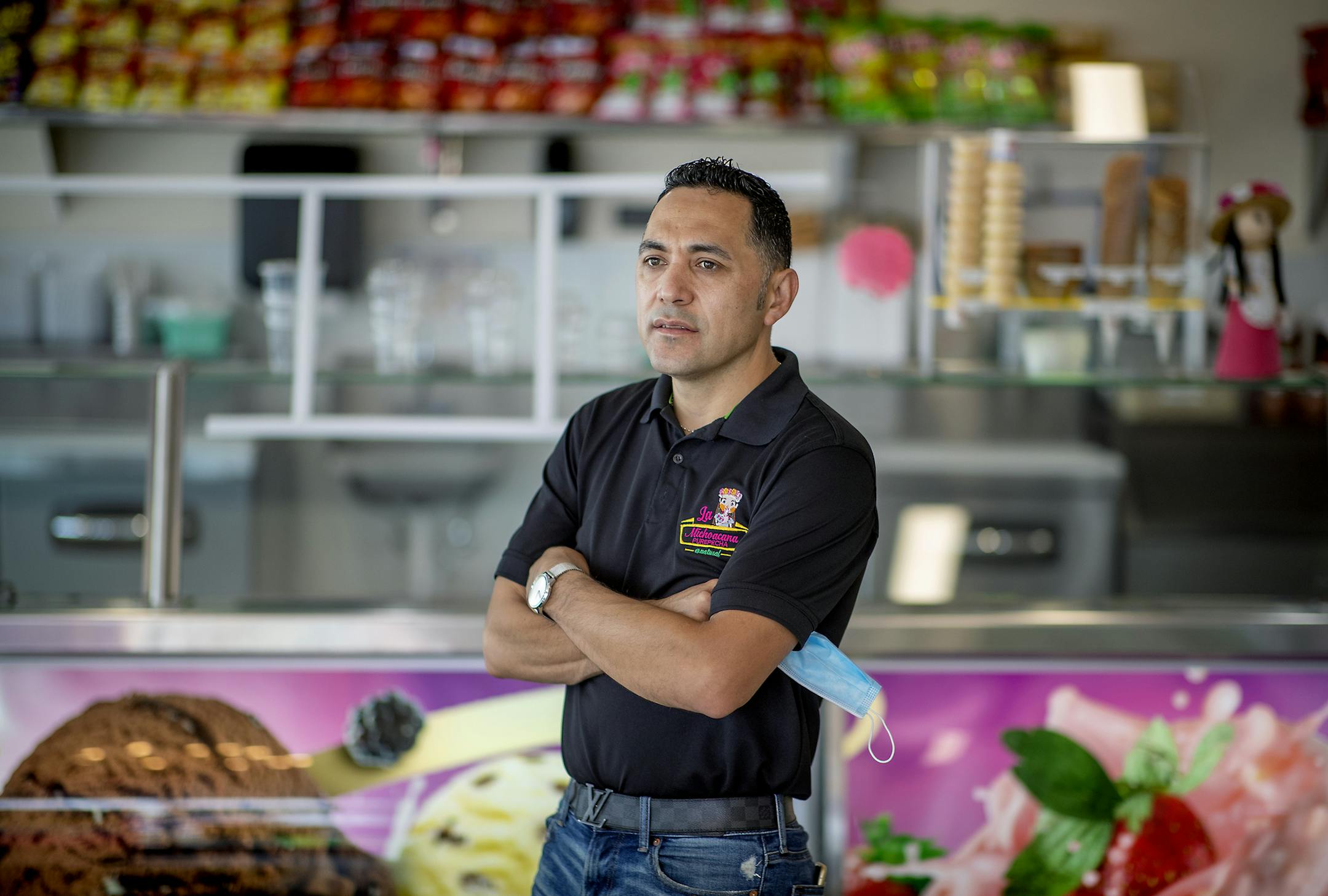 La Manoachana Purepecha ice cream shop owner Ricardo Hernandez Espinoza sought legal help from Fredrikson & Bryon's free legal clinic after his business was damaged during the riots and his landlord's insurance firm wouldn't let him reopen. ] ELIZABETH FLORES • liz.flores@startribune.com