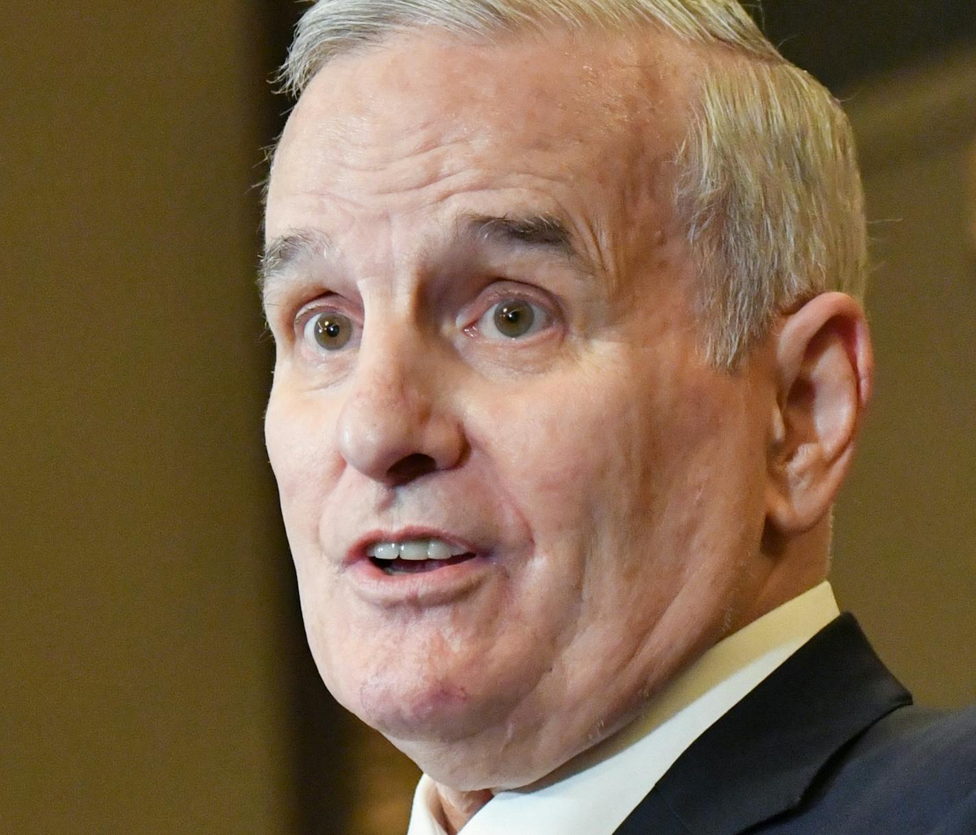 Governor Mark Dayton canceled a meeting with business owners around Lake Mille Lacs on Saturday, July 8, after about 75 protesters in boats encircled him on the lake to protest a temporary ban on walleye fishing.