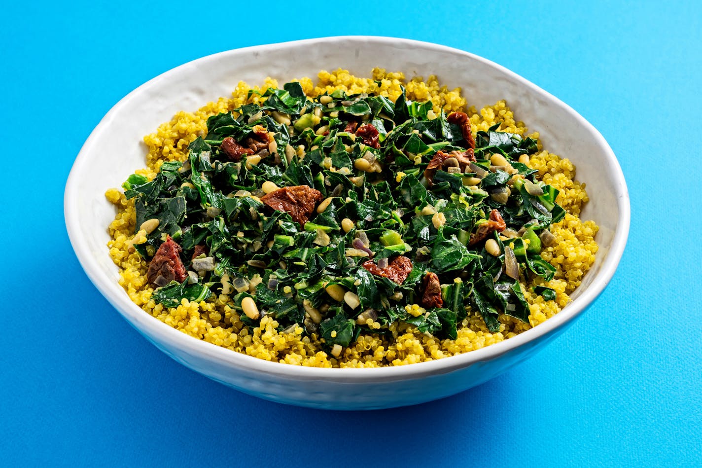 Collards and Quinoa. MUST CREDIT: Photo by Scott Suchman for The Washington Post.