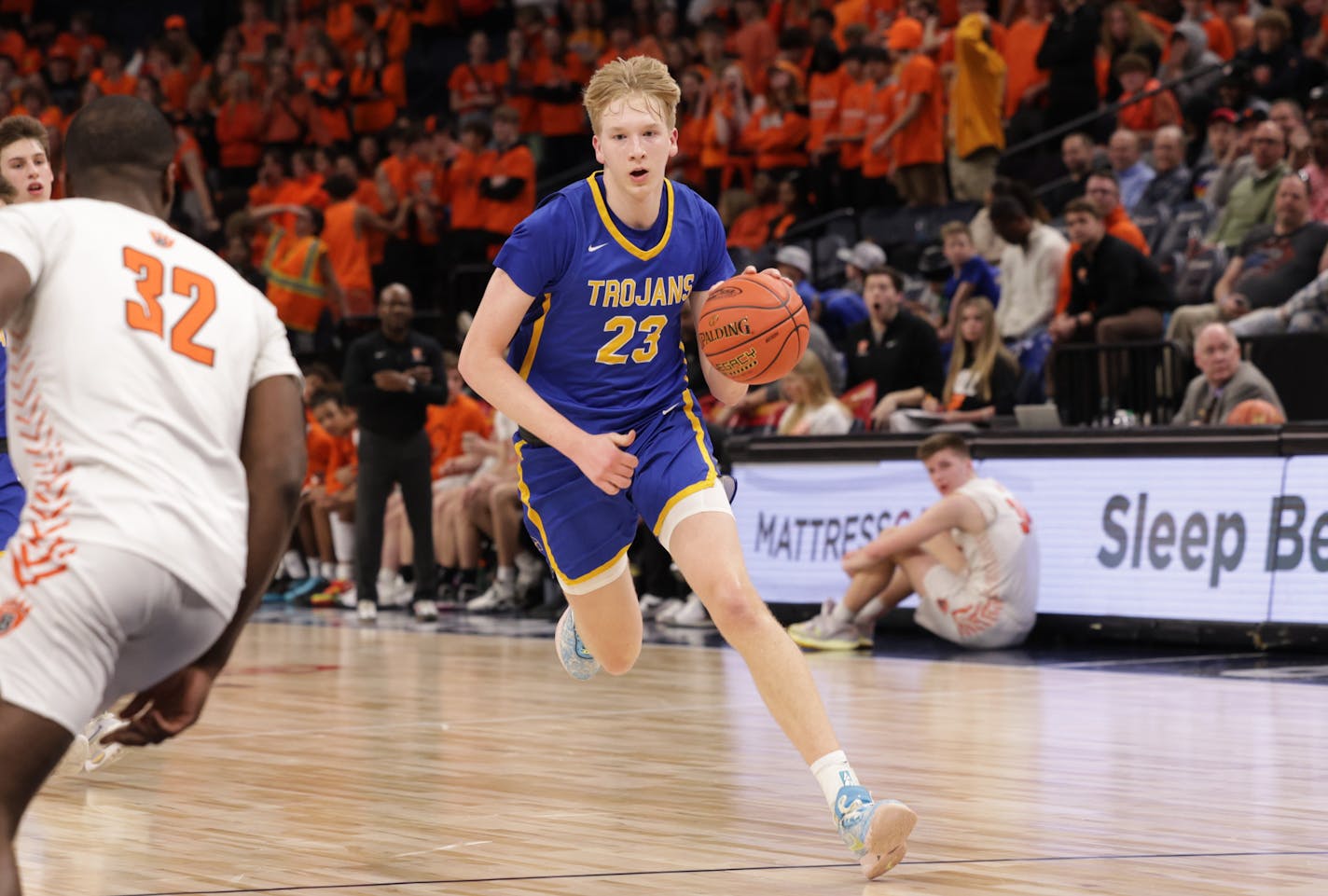 2023 MSHSL Boys Basketball State Quarterfinals at Target Center on Tuesday, March 21, 2023. Photo by Cheryl A. Myers, SportsEngine