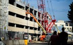 Southdale Medical Building parking ramp under construction. ] GLEN STUBBE * gstubbe@startribune.com Tuesday September 1, 2015 About-to-completed addit