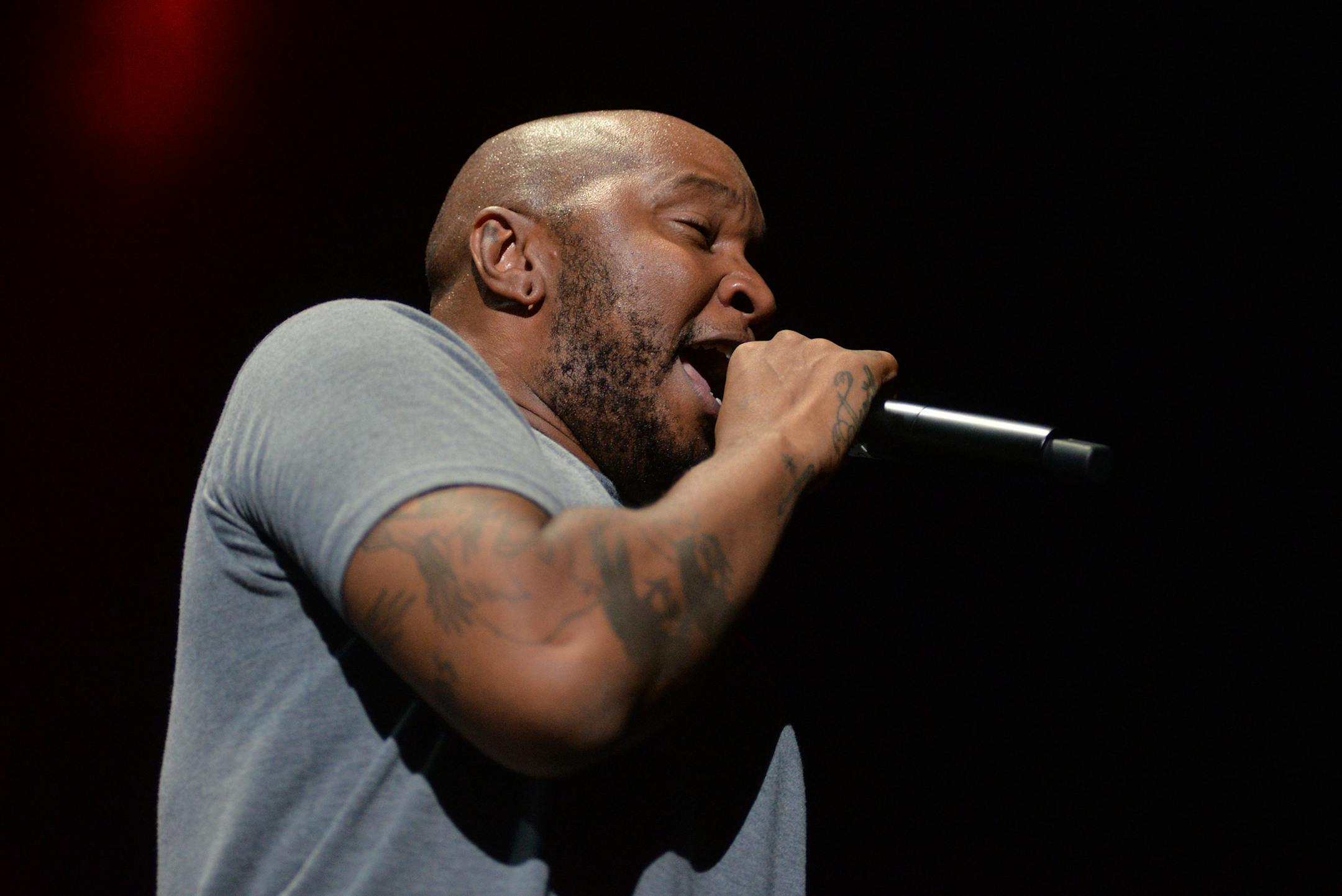 Doomtree's P.O.S. performs at the 89.3 The Current sponsored MN Music On-A-Stick Saturday, August 30 at the Minnesota State Fair Grandstand. ] (SPECIAL TO THE STAR TRIBUNE/BRE McGEE) **P.O.S. (Doomtree, rapper)