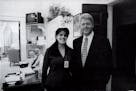 President Clinton, in a 1995 photo with White House intern Monica Lewinsky that appeared in a report by Independent Counsel Kenneth Starr.