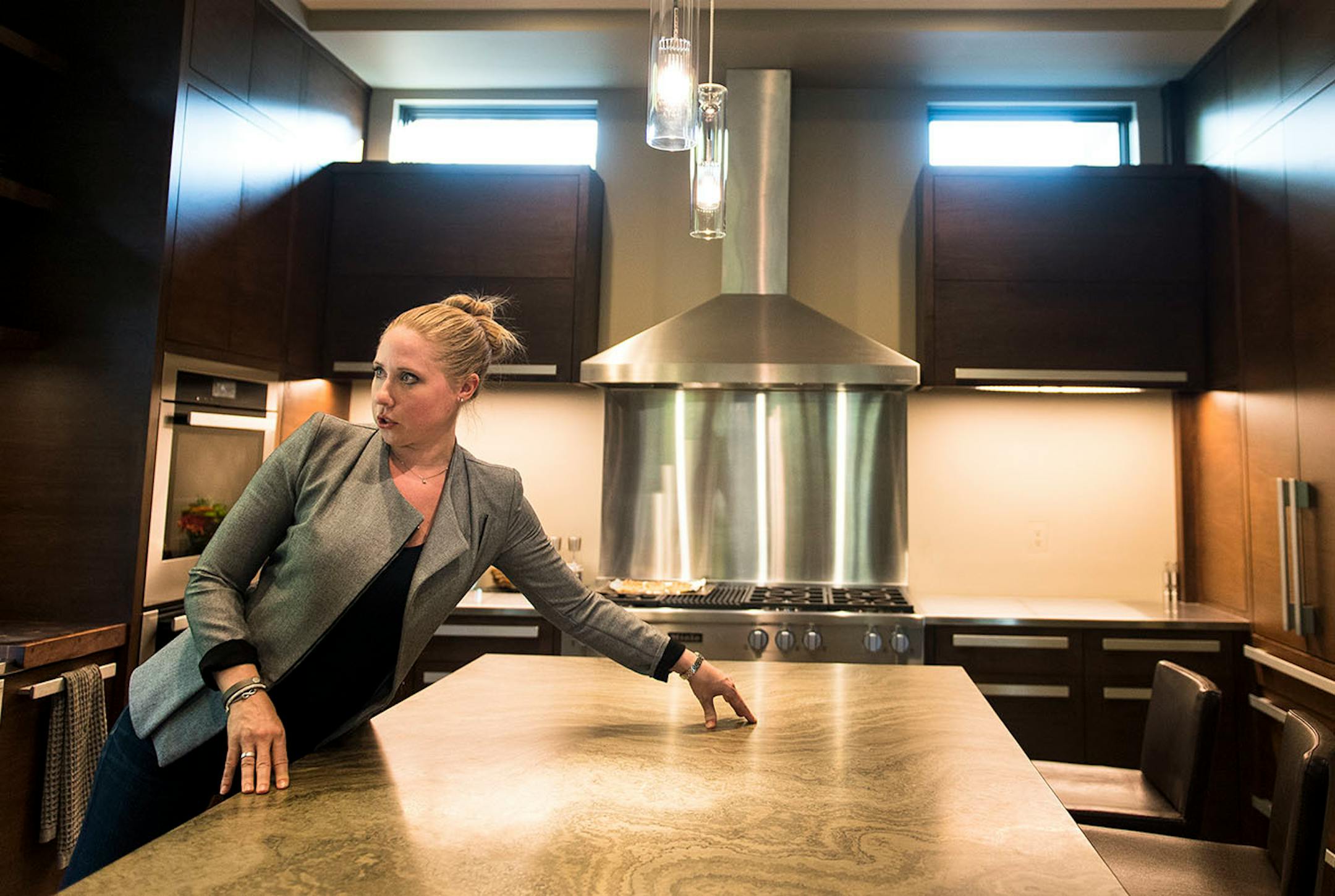 Homeowner and designer Ashii Vrohidis had a lot of input in creating and decorating the 2,500-square-foot modern home overlooking Lake Calhoun.