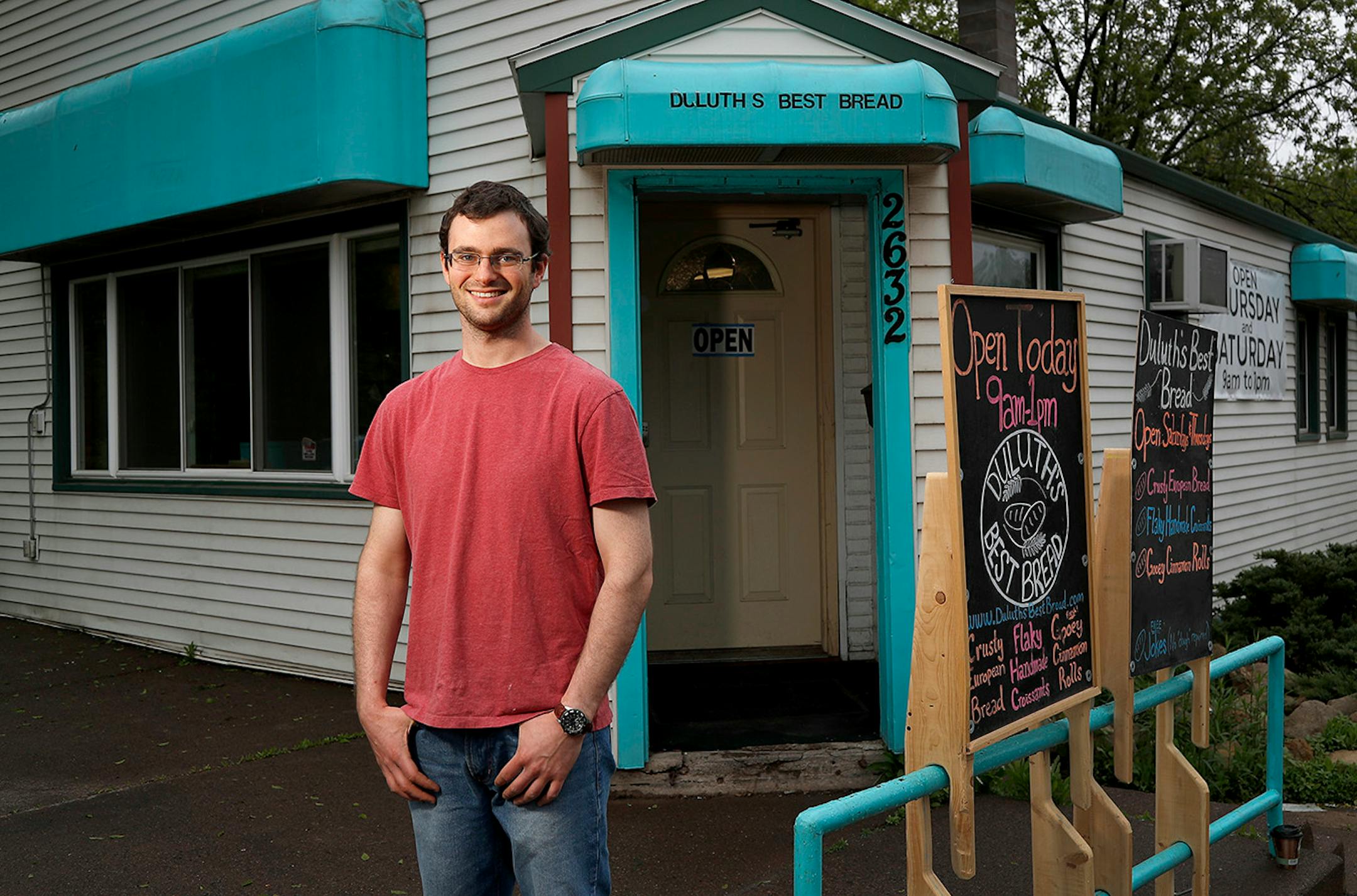 Michael Lillegard co-owner of Duluth's Best Bread along with his brother Robert Lillegard (not in photo).