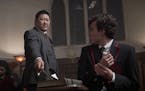 Master Lin (Benedict Wong, standing) inducts Marcus (Benjamin Wadsworth) into a private high school specializing in assassination in Syfy's "Deadly Cl
