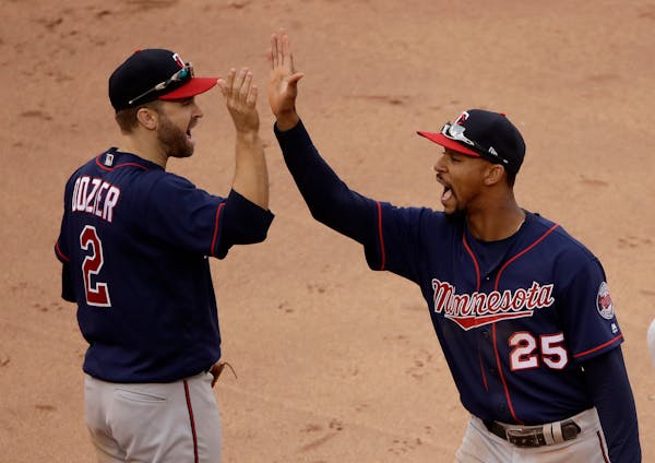 The Twins' Brian Dozier and Byron Buxton