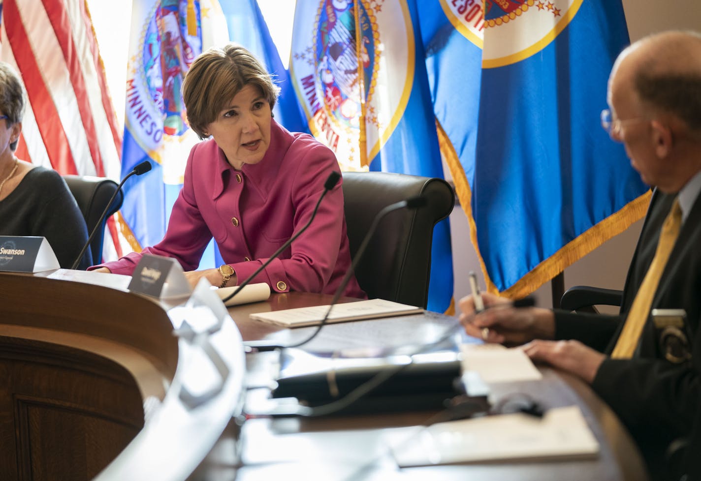 Attorney General Lori Swanson's spoke about the task force's final recommendations on how to reform sex assault investigations during a press conference at the State Capitol in St. Paul, Minn., on December 18, 2018. ] RENEE JONES SCHNEIDER &#x2022; renee.jones@startribune.com