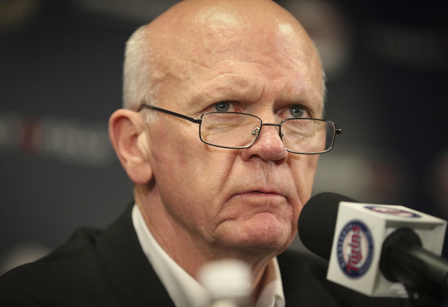 Twins manager Ron Gardenhire attended a press conference with Twins general manager Terry Ryan (pictured) who announced that the Twins were going to replace Gardenhire at Target Field on Monday, September 29, 2014 in Minneapolis, Minn. ] RENEE JONES SCHNEIDER &#x2022; reneejones@startribune.com ORG XMIT: MIN1409291617021201