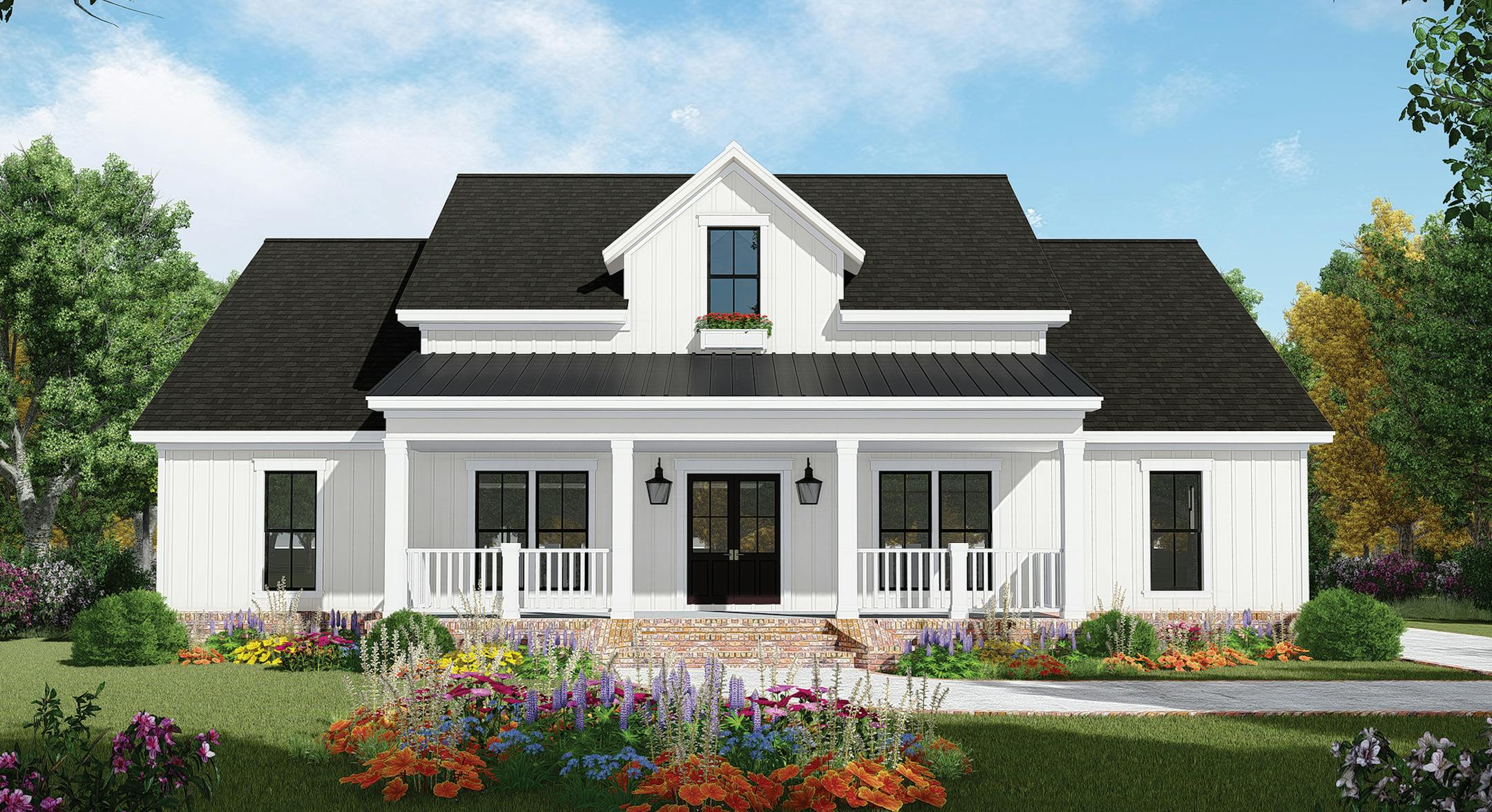 Home plan: Country curb appeal meets a modern layout