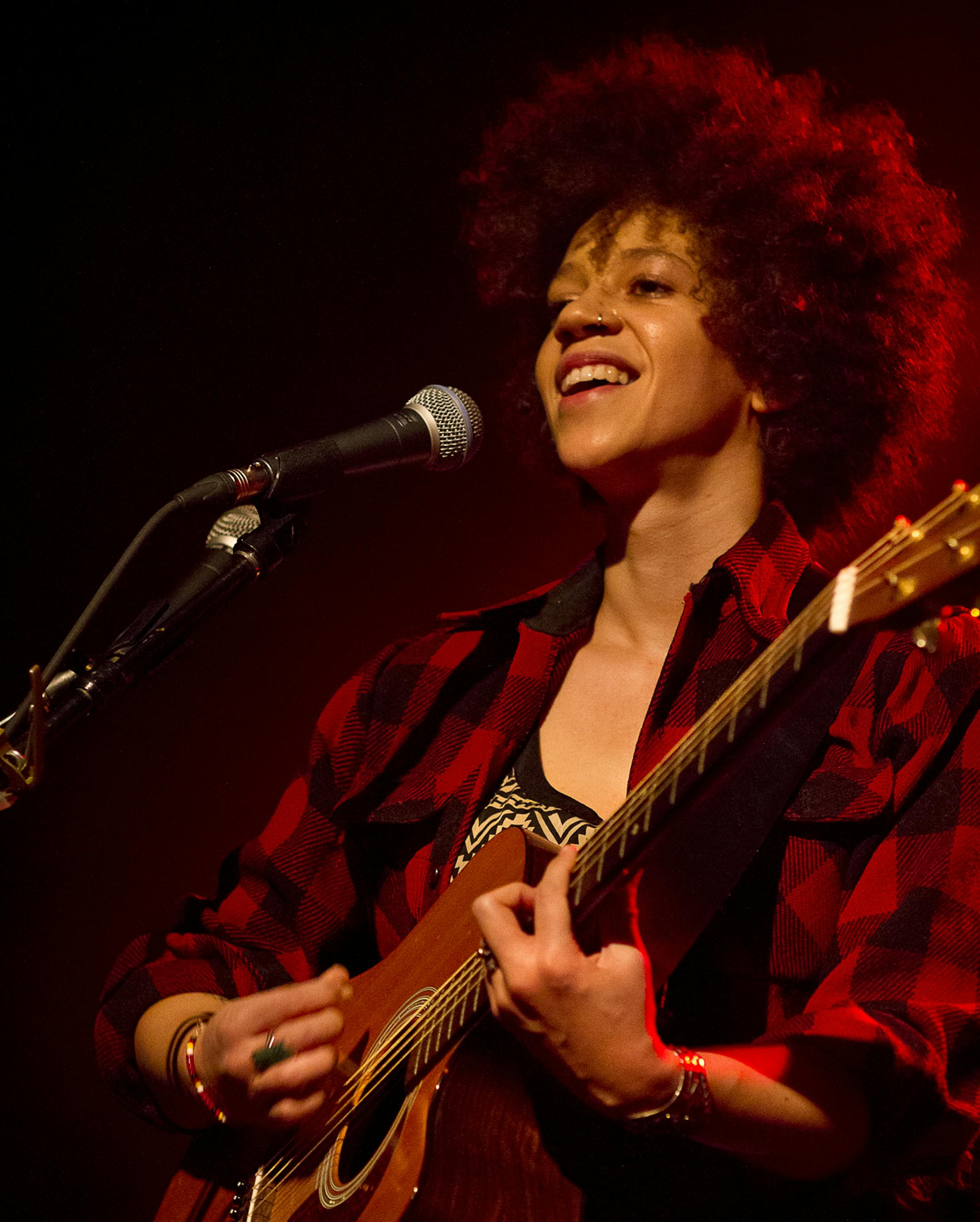 Chastity Brown performs during Minneapolis Mayor R.T. Rybak's "Unauguration Party" at First Avenue, Wednesday, December 18, 2013.