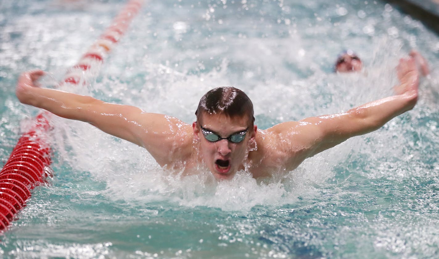 North St. Paul could have one of the state's best 200-yard medley relays, including Mitchell Whyte. Jared Baetzold, Maxwell Parks and Nathan Huntley round out the team.