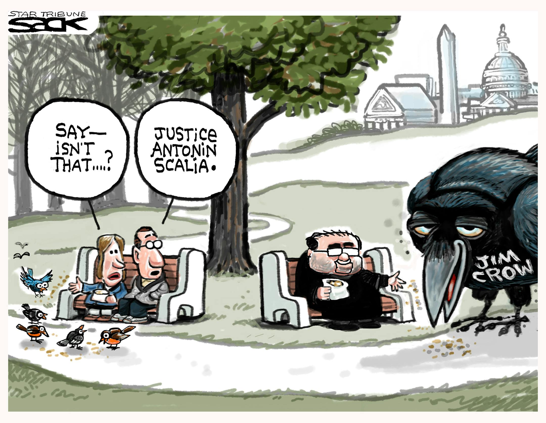 Steve Sack cartoon for March 7, 2013.