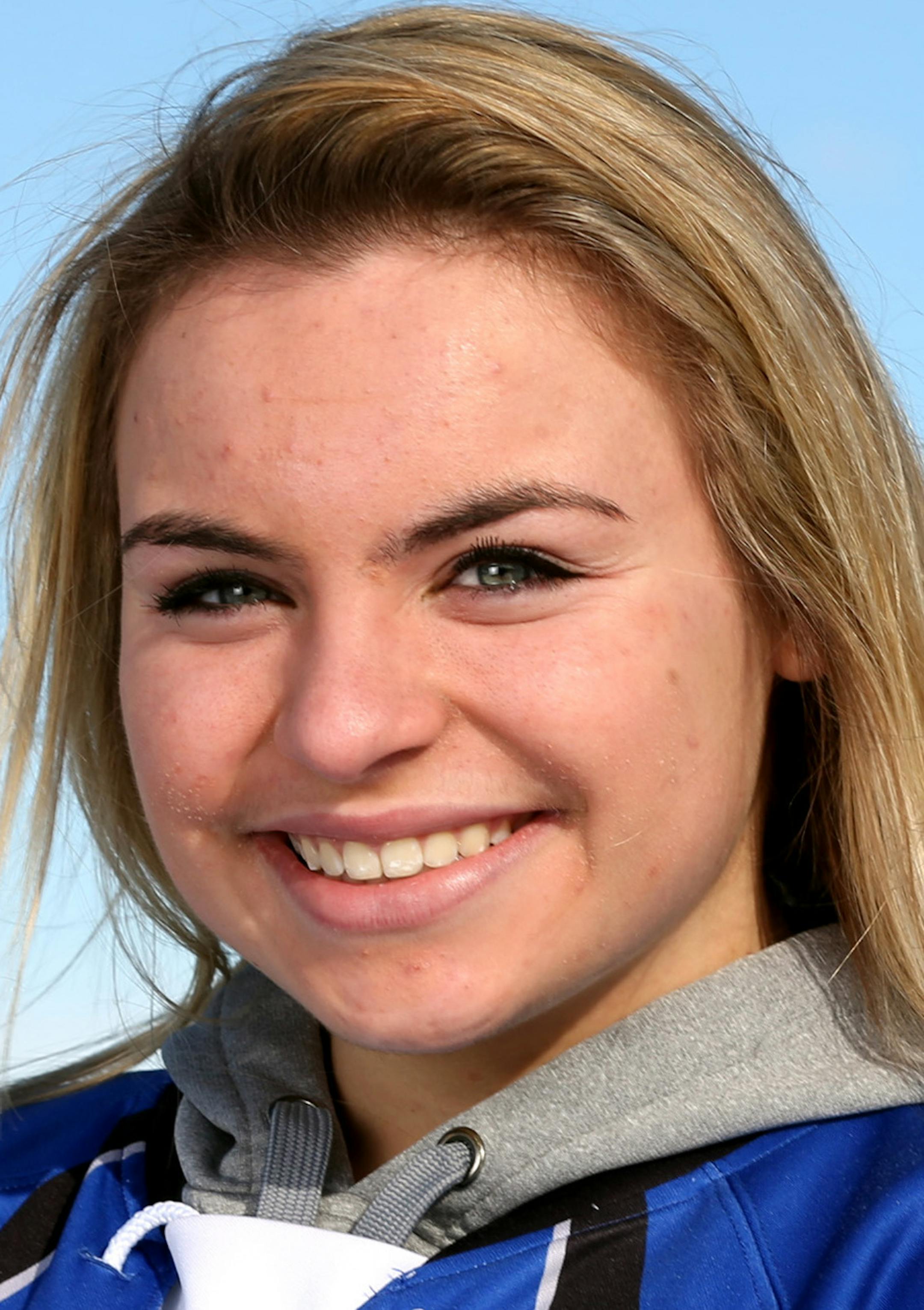 Portrait of Star Tribune All-Metro girls' hockey first team Natalie Snodgrass, jr., of Eastview Sunday Feb 07 2016 in Minneapolis,MN. ] Jerry Holt/Jerry.Holt@Startribune.com