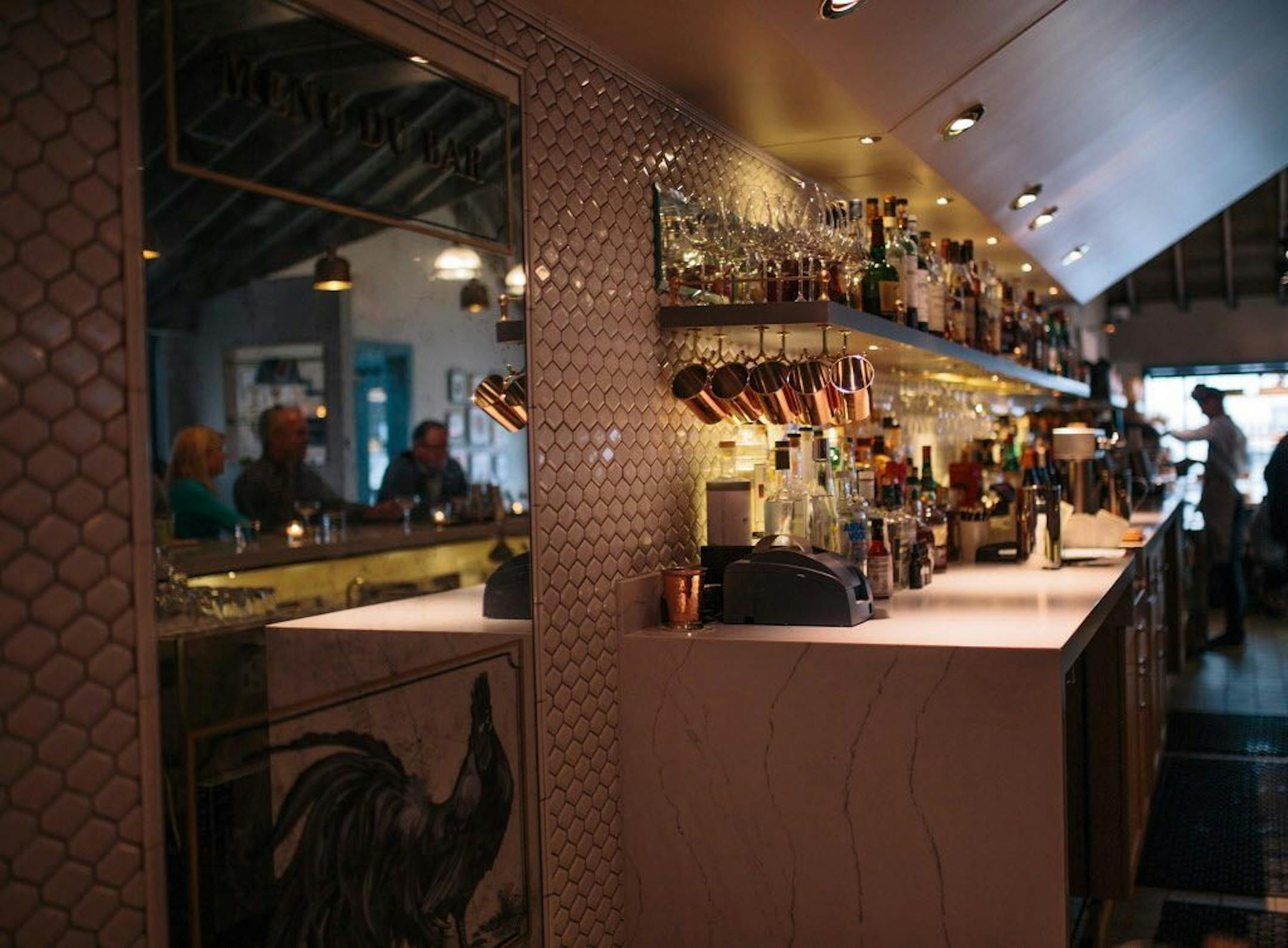 Provided The bar at Bellecour in Wayzata.