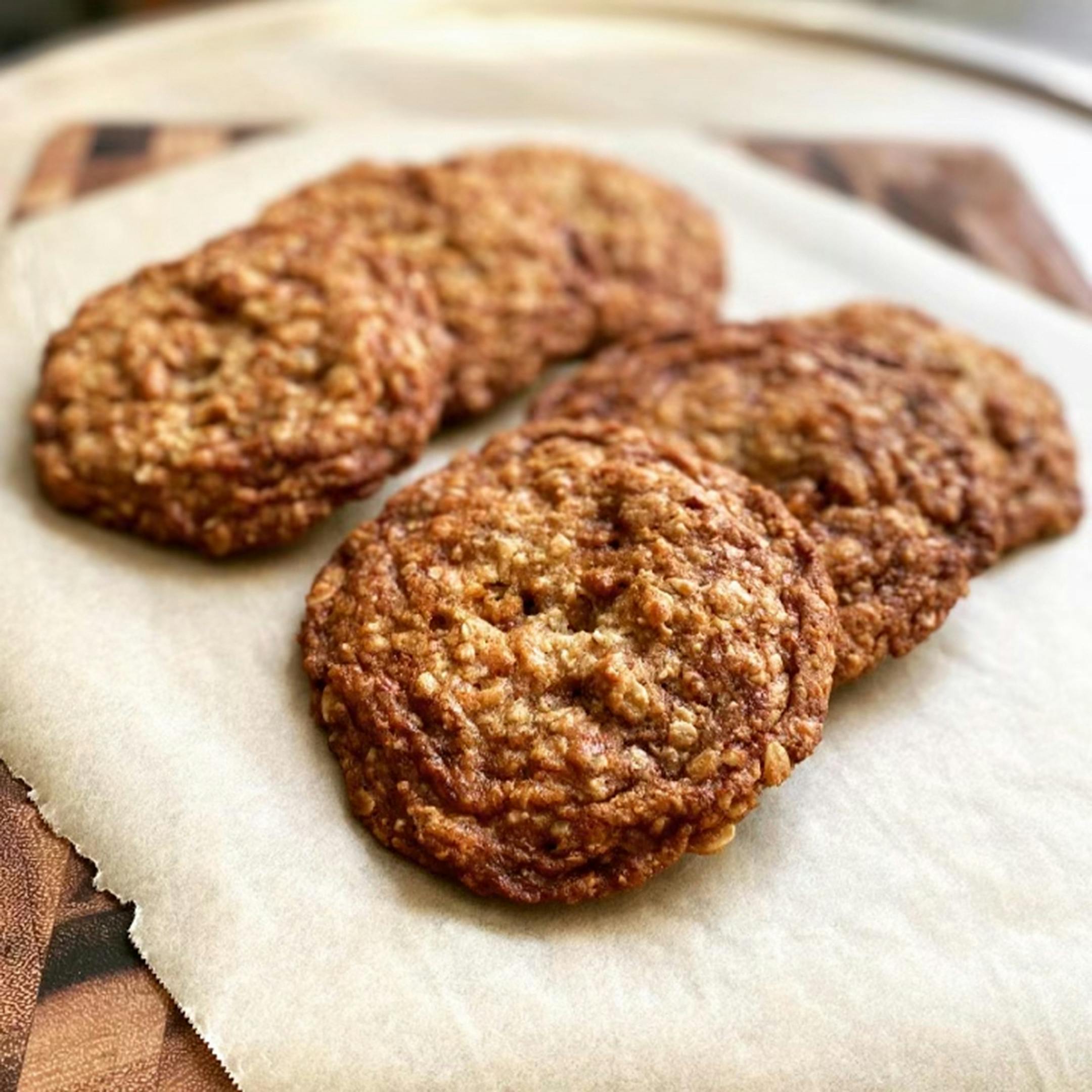 Credit: Barrett Radziun Musician Barrett Radziun is baking his way through Claire Saffitz's "Dessert Person." Oat and Pecan Brittle Cookies