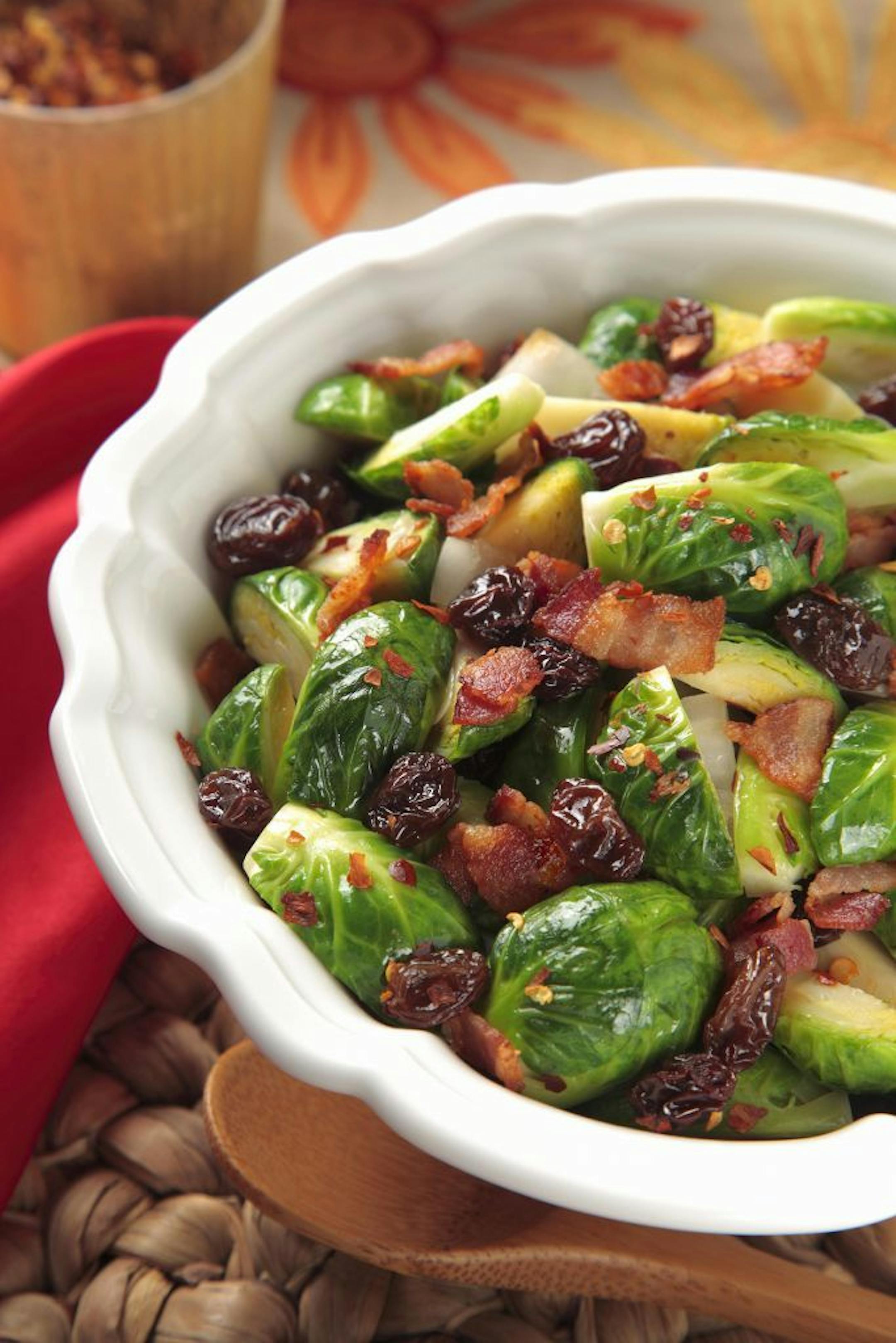 California Raisin Bacon Brussels Sprouts