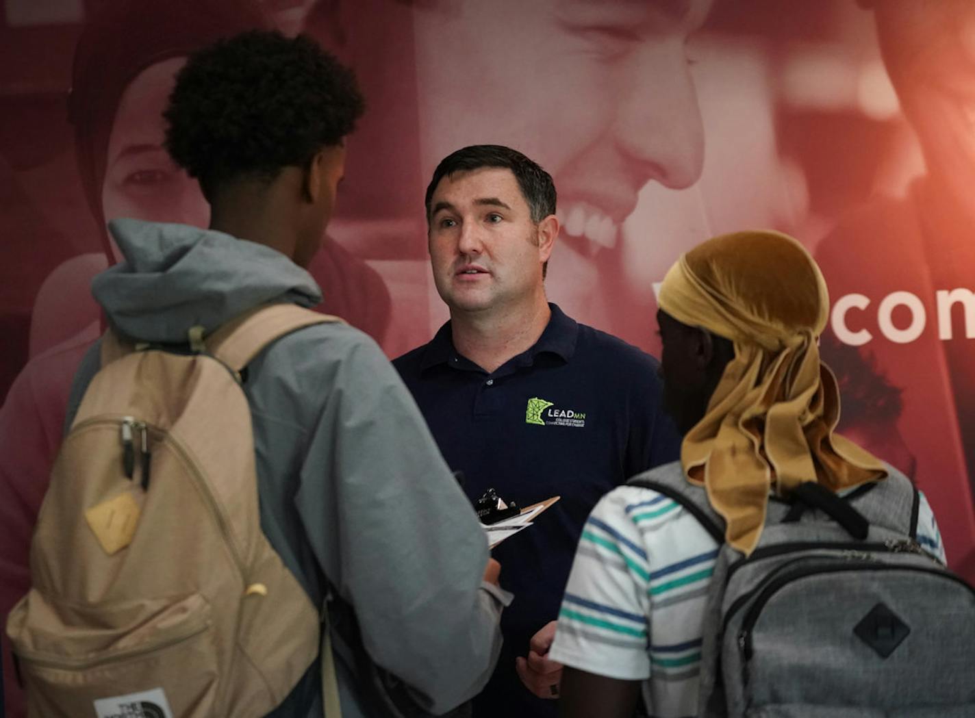 Mike Dean helped Normandale Community College students register to vote last fall.