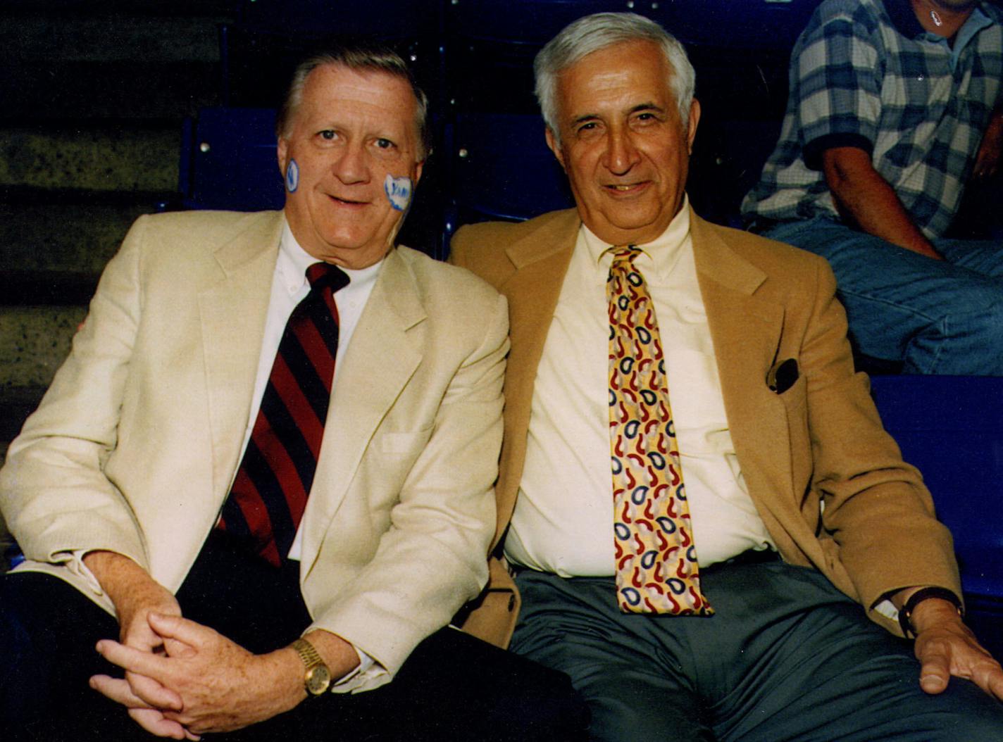 Credit: Rick Orndorf ( Rickophoto) ] , Star tribune sports columnist Sid Hartman ( right) with New York Yankees owner George Steinbrenner, 2004?