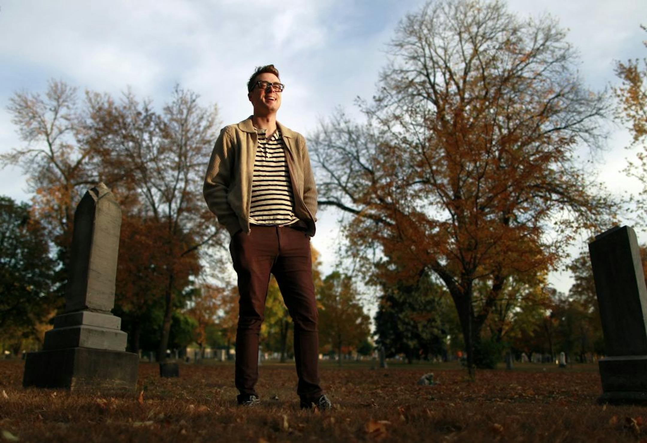 Jeremy Messersmith, a local musician inspired by the Pioneers and Soldiers Cemetery, will perform at a fundraising concert.