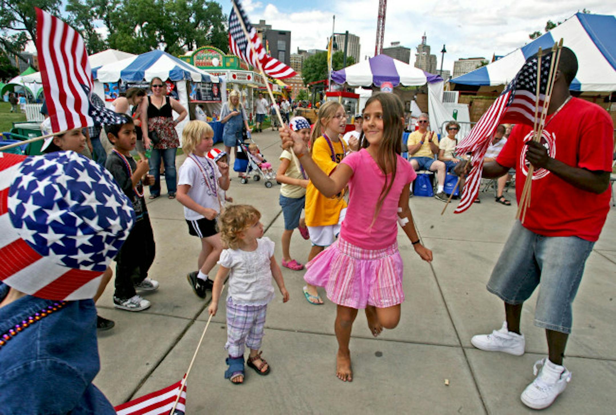 The first day of Taste of Minnesota in 2008.
