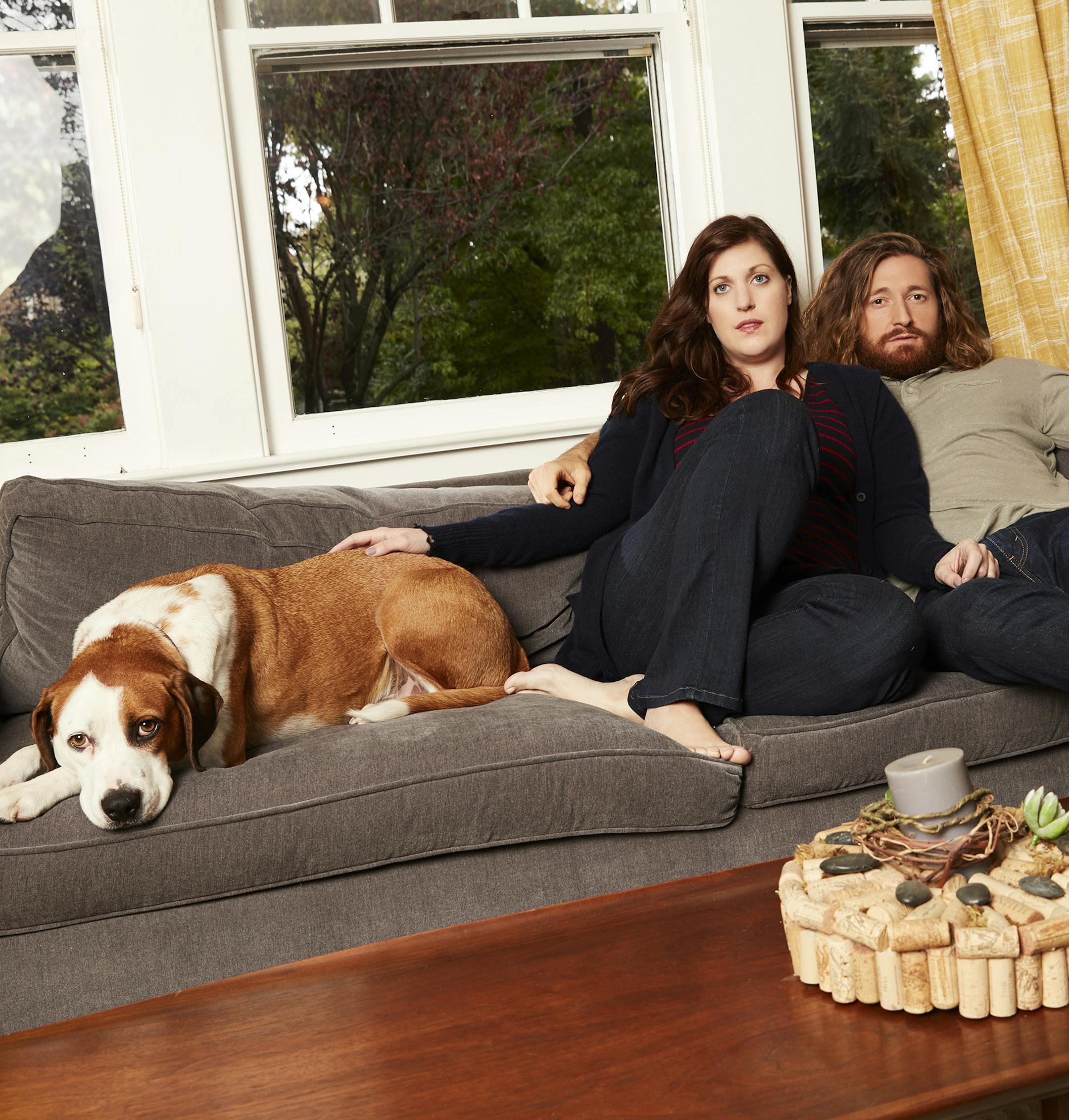 DOWNWARD DOG - ABC's "Downward Dog" stars Ned as Martin, Allison Tolman as Nan and Lucas Neff as Jason. (ABC/Craig Sjodin)