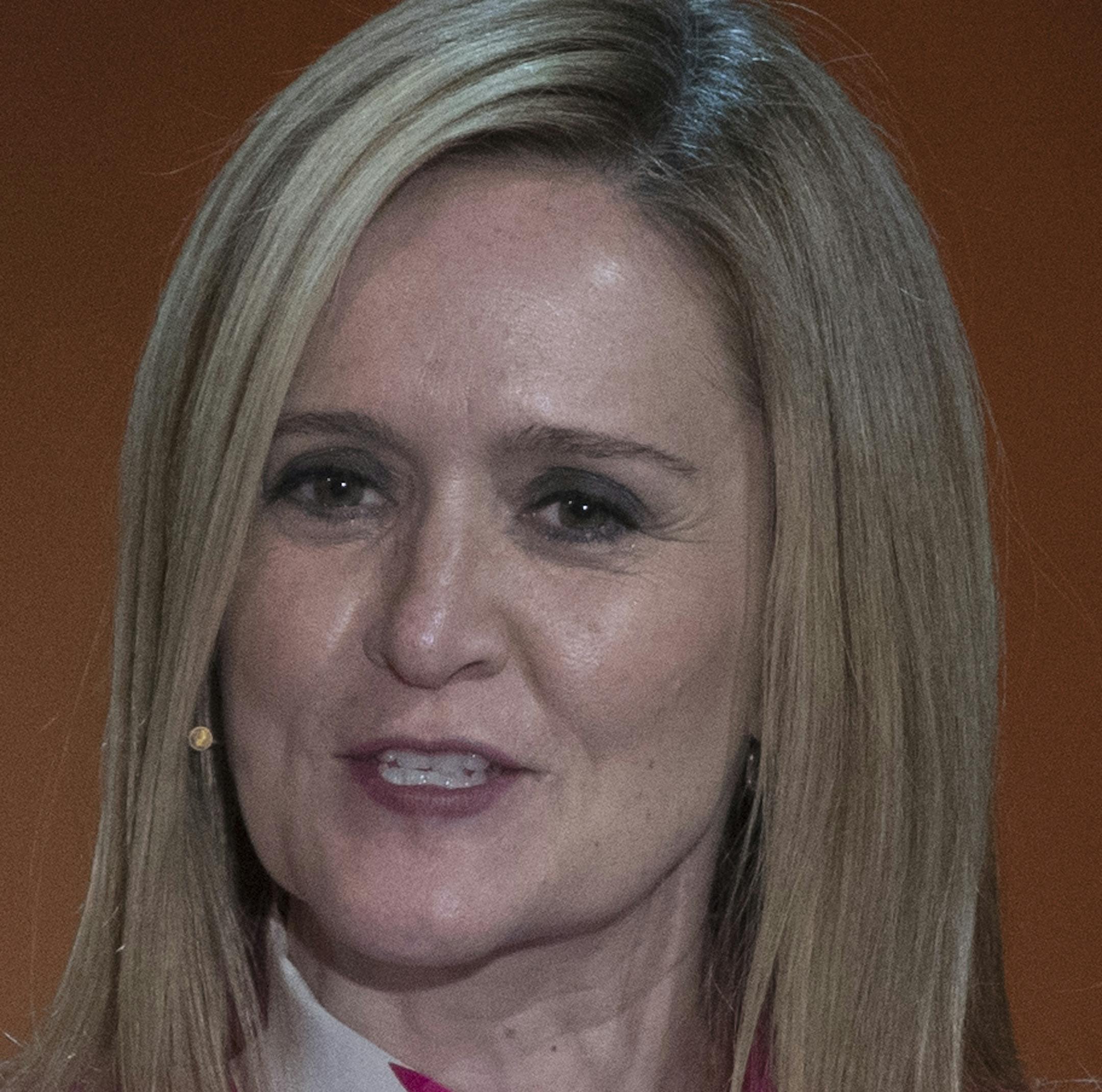 Television personality Samantha Bee speaks during the Women in the World Summit at Lincoln Center in New York, Thursday, April 6, 2017. (AP Photo/Mary Altaffer)