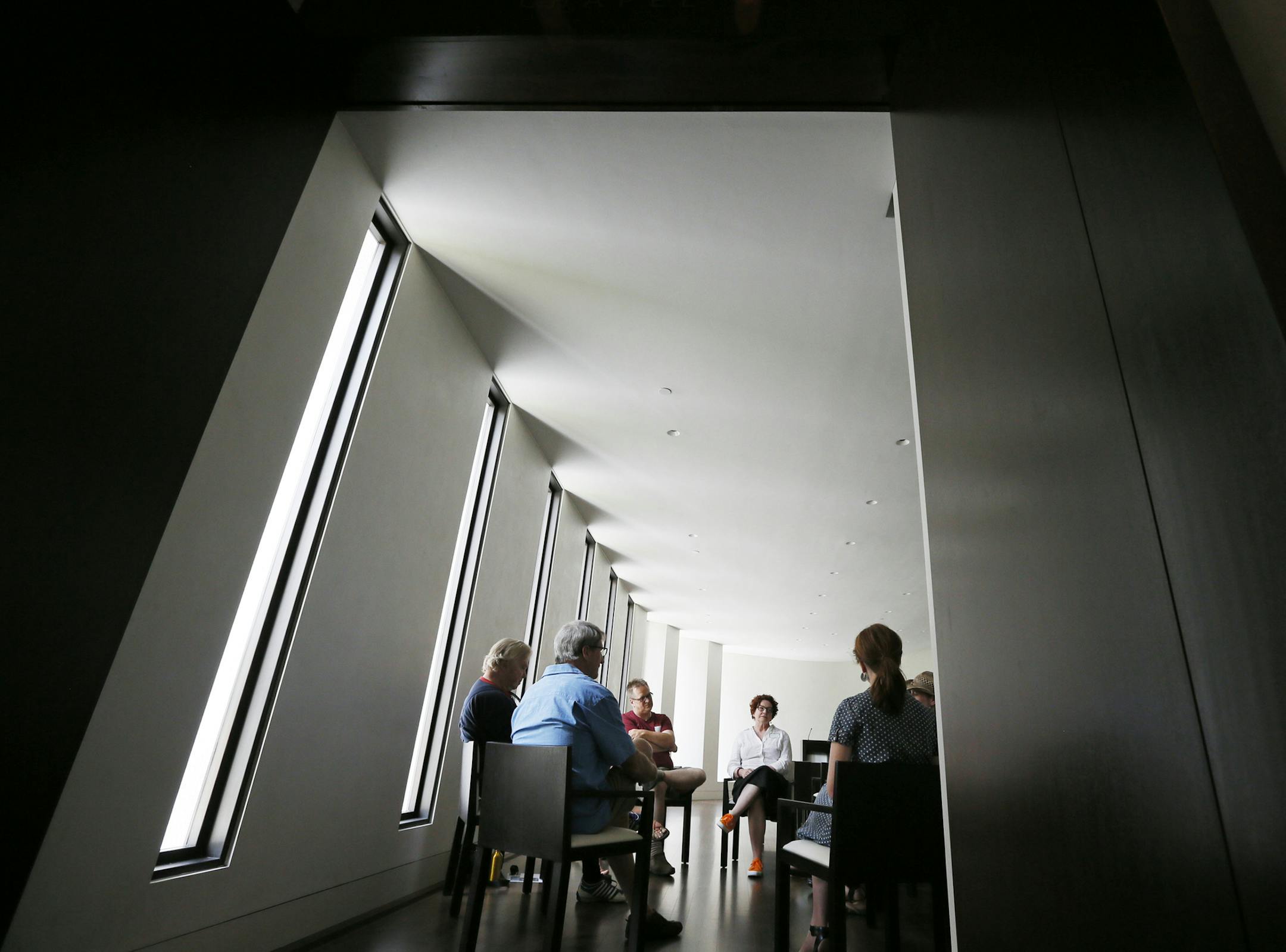 A group of people gathered at Lakewood Cemetery's Mausoleum to talk about death Sunday July 7, 2013 in Minneapolis, MN . ] JERRY HOLT ‚Ä¢ jerry.holt@startribune.com
