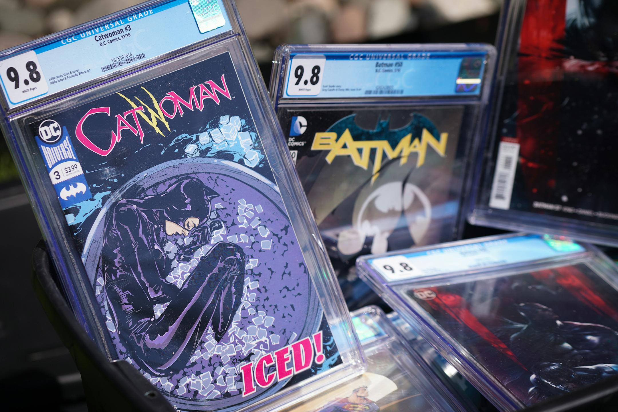 Some of Steve Preston’s comic book collection was recovered in the rubble in the Drake Hotel fire.